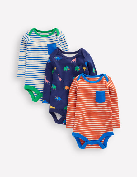 2-pack Ribbed Bodies-Multi Stripe