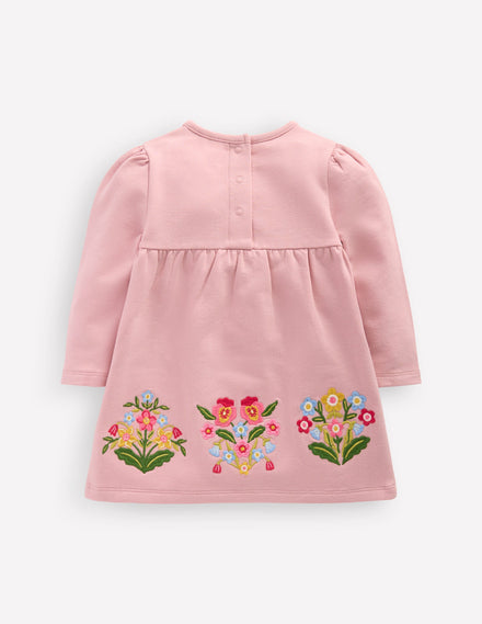 Sweatshirt Dress-Vintage Pink