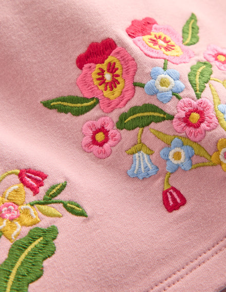 Robe-sweat-Rose vintage