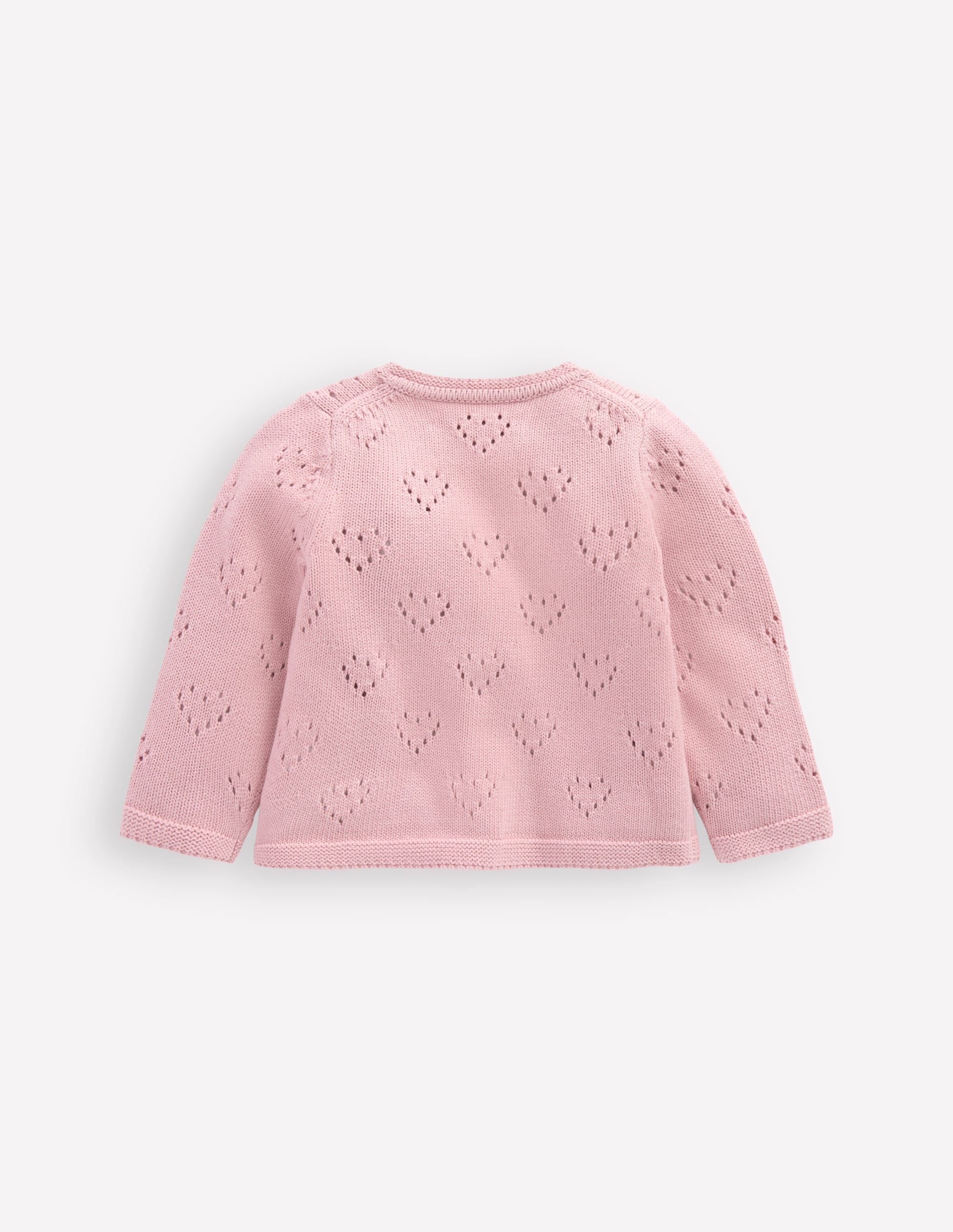 Hübsche Pointelle-Strickjacke-Vintage-Rosa - Image 2