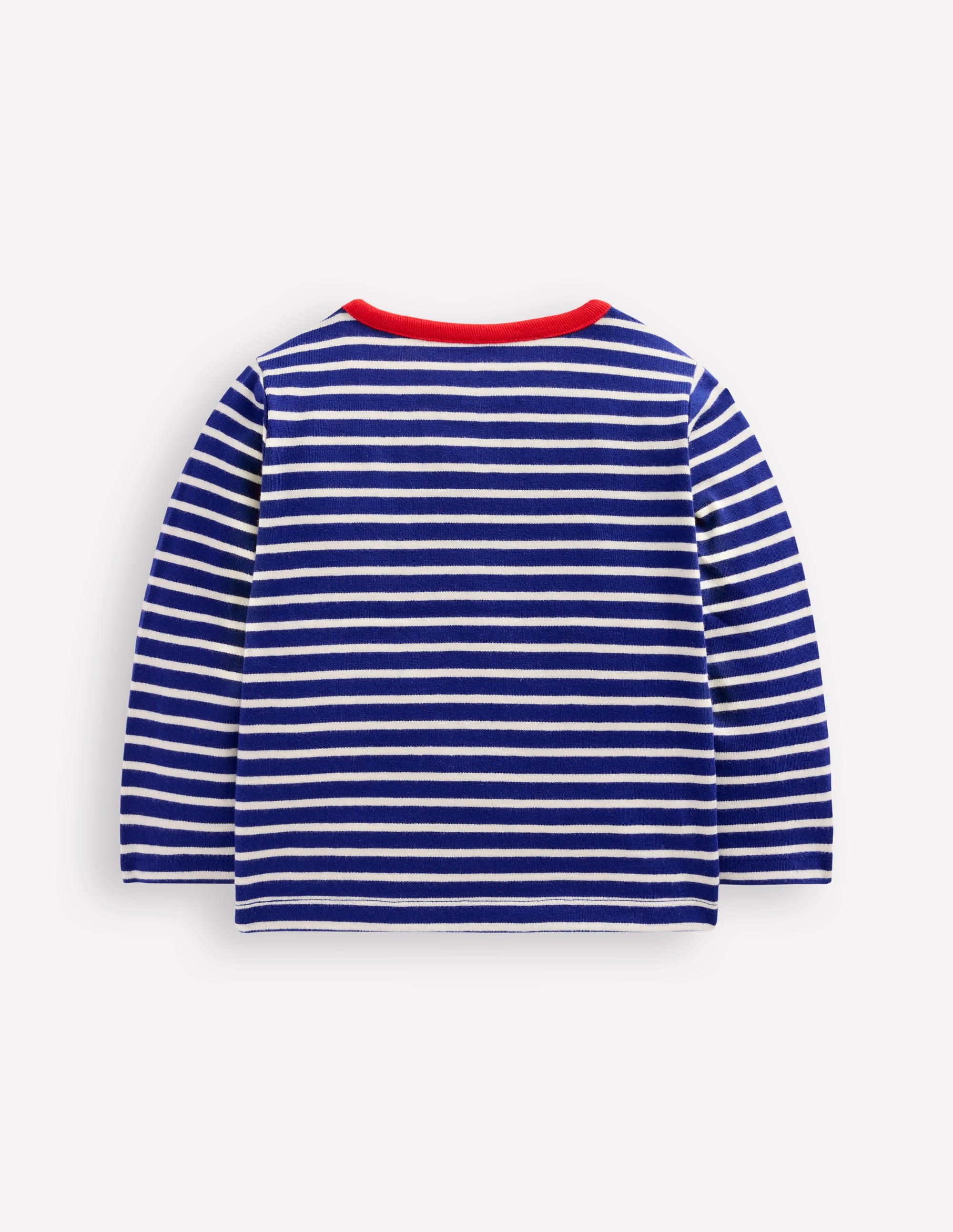 Baumwoll-Langarmshirts im Doppelpack-Blau/Weiß Streifen - Image 2