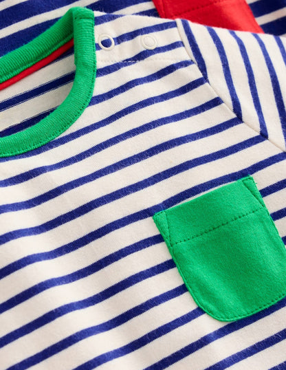 T-Shirts im Doppelpack-Blau/Weiß Streifen-3