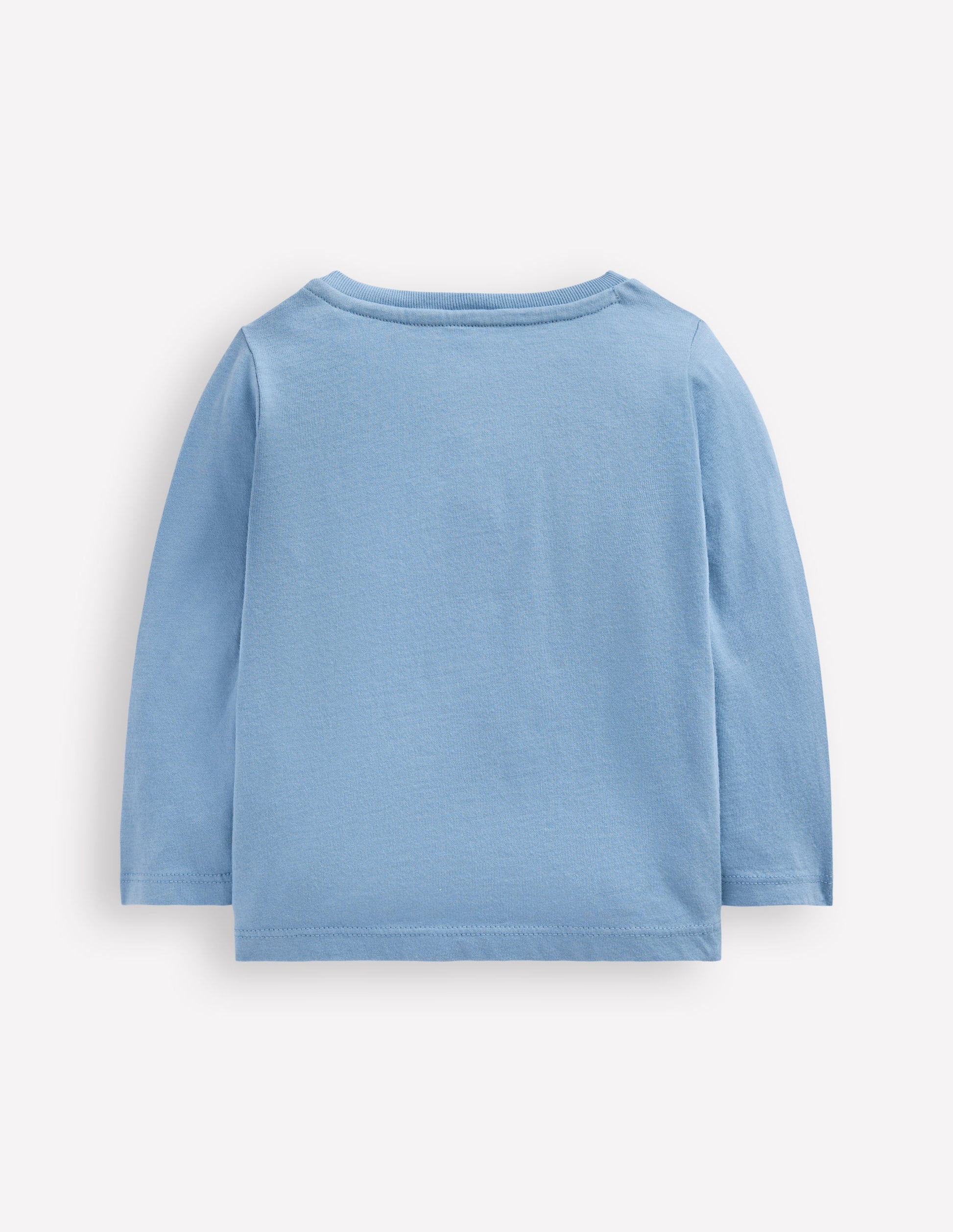 Langärmliges T-Shirt mit Applikation-Blau Raketen-2