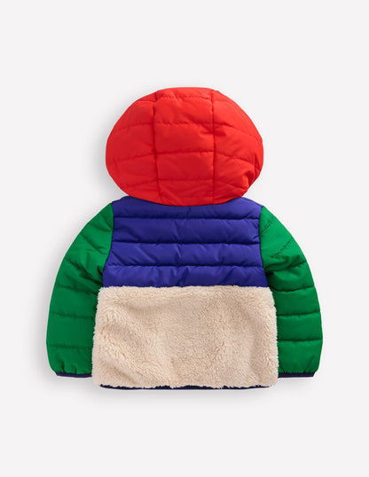 Veste avec borg-Colourblock multi-3