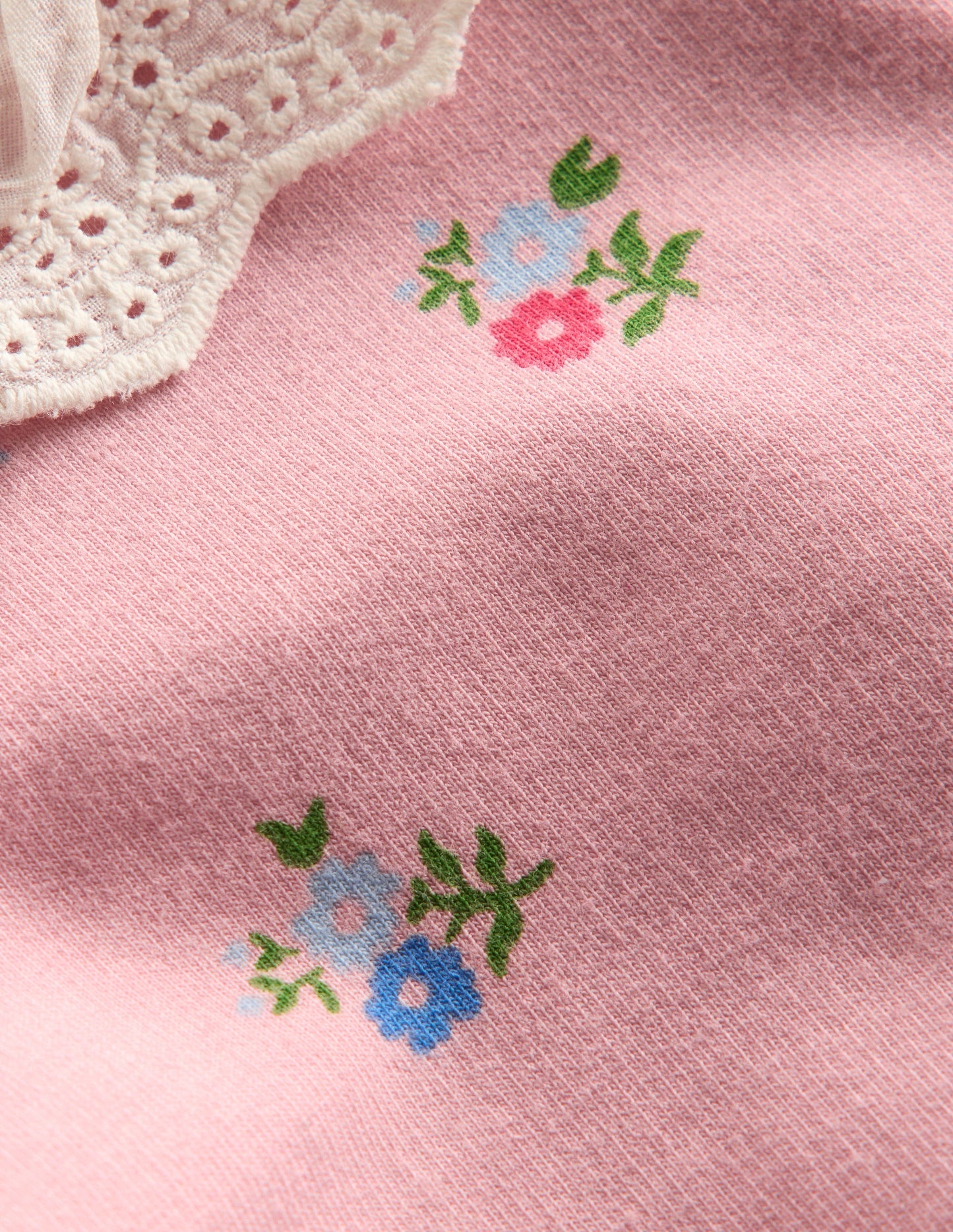 Sweatshirt-Spielset-Pink Geblümt