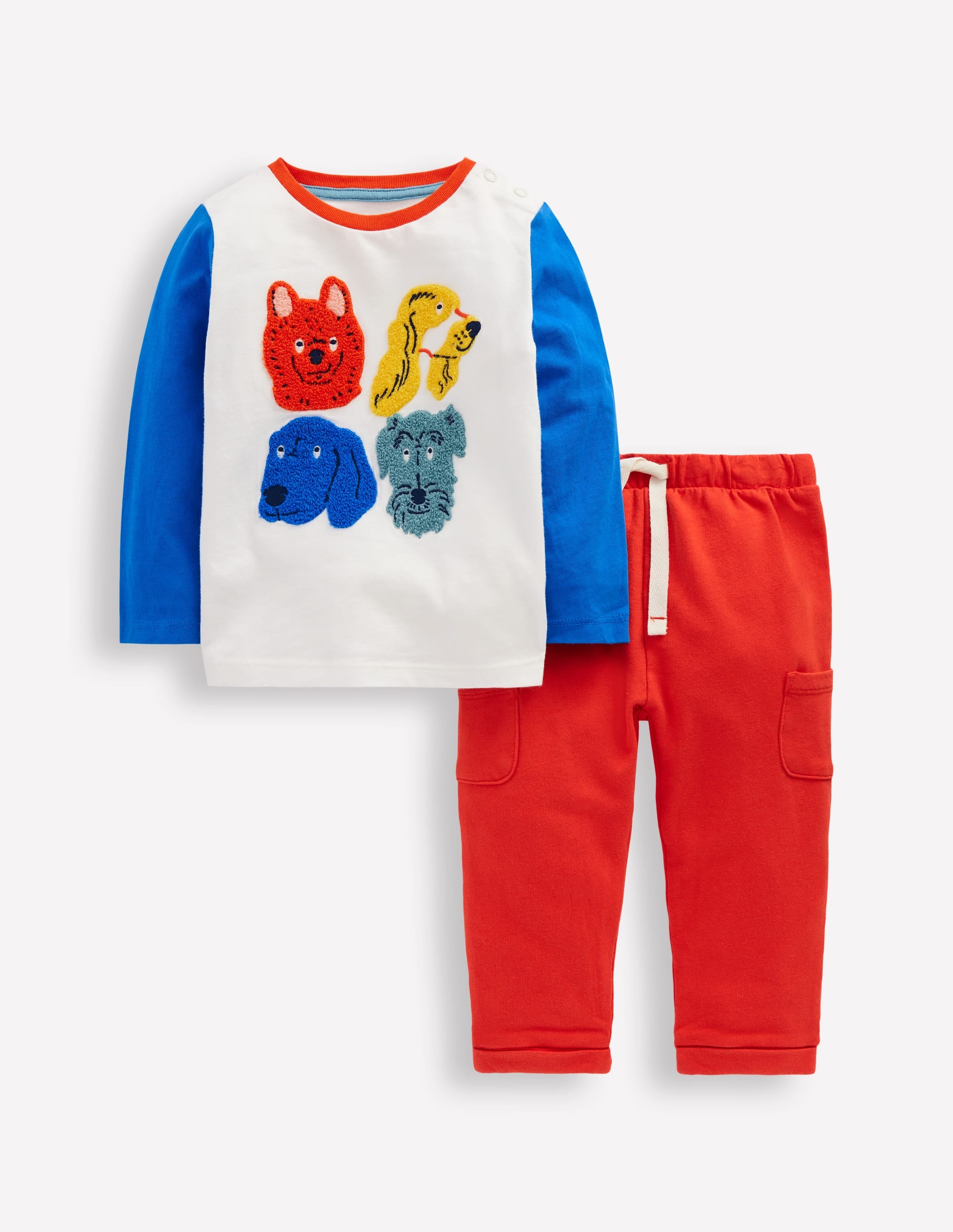 Jersey-Spielset mit Applikation-Bunt Hunde - Image 1