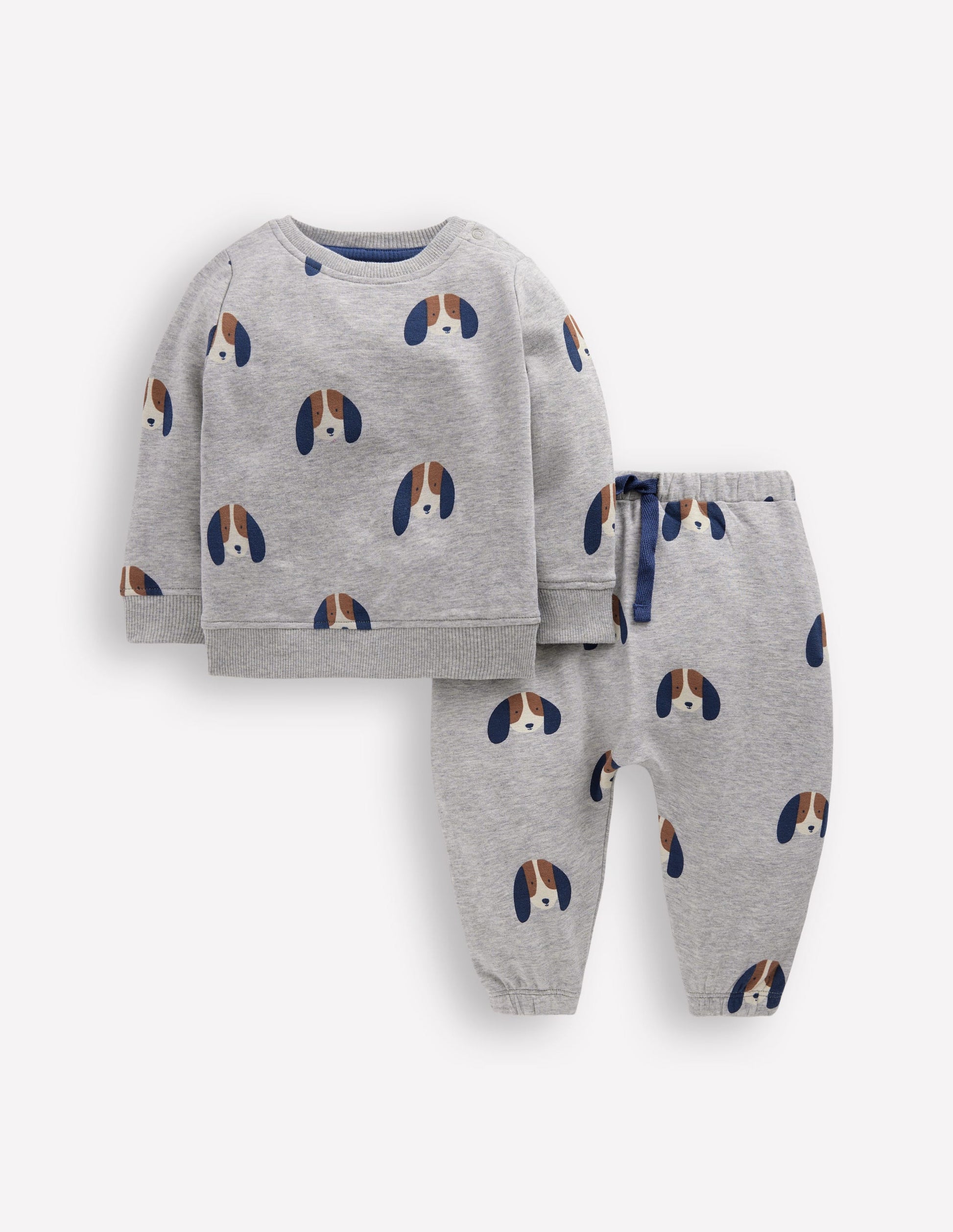 Sweatshirt-Spielset-Grau Meliert Welpe-1