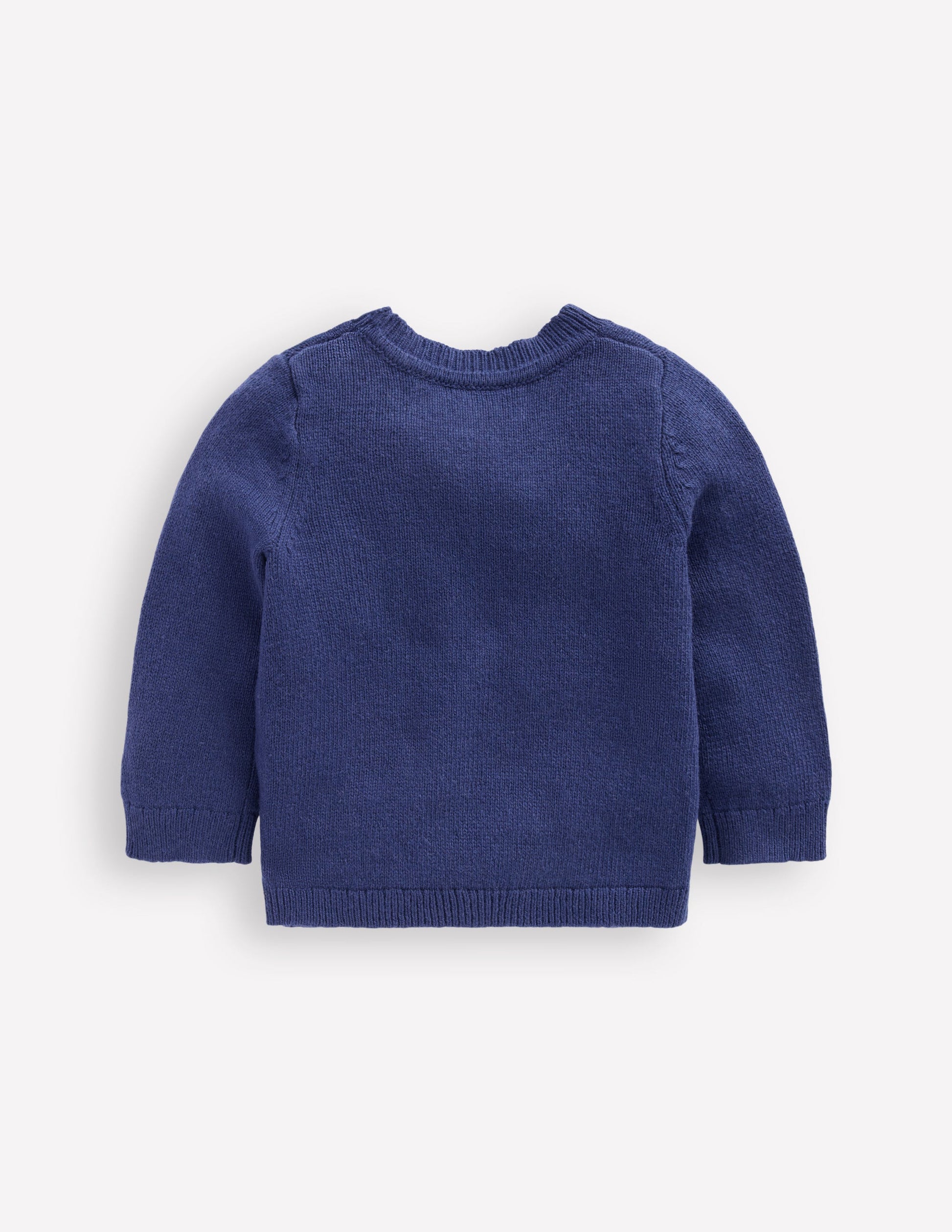 Origineller Pullover mit Logo-Schuluniform-Marineblau Hunde-2