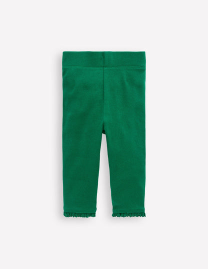 Gerippte Leggings-Juwelgrün-1