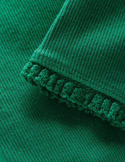 Gerippte Leggings-Juwelgrün-3