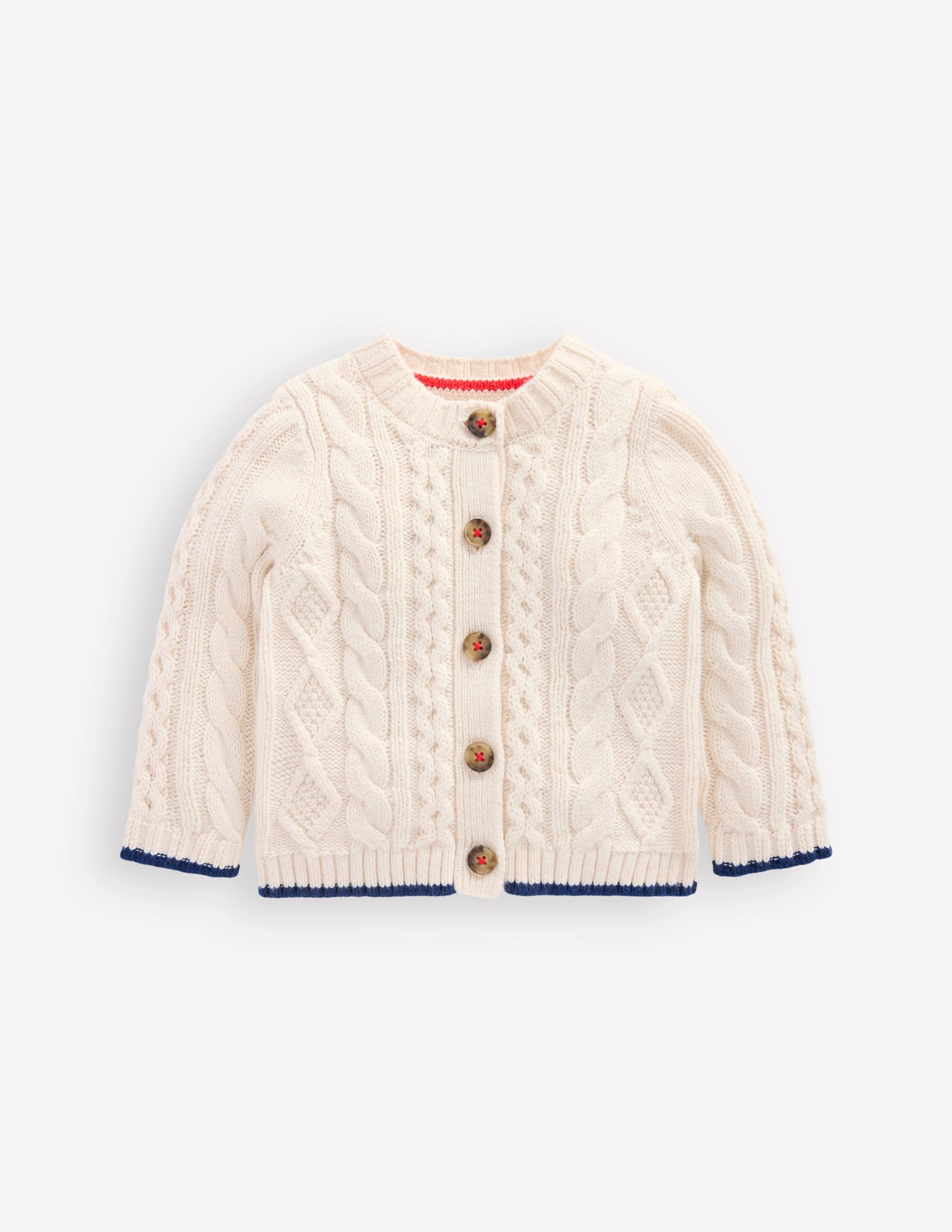 Klassische Strickjacke mit Zopfmuster-Anenome - Image 1