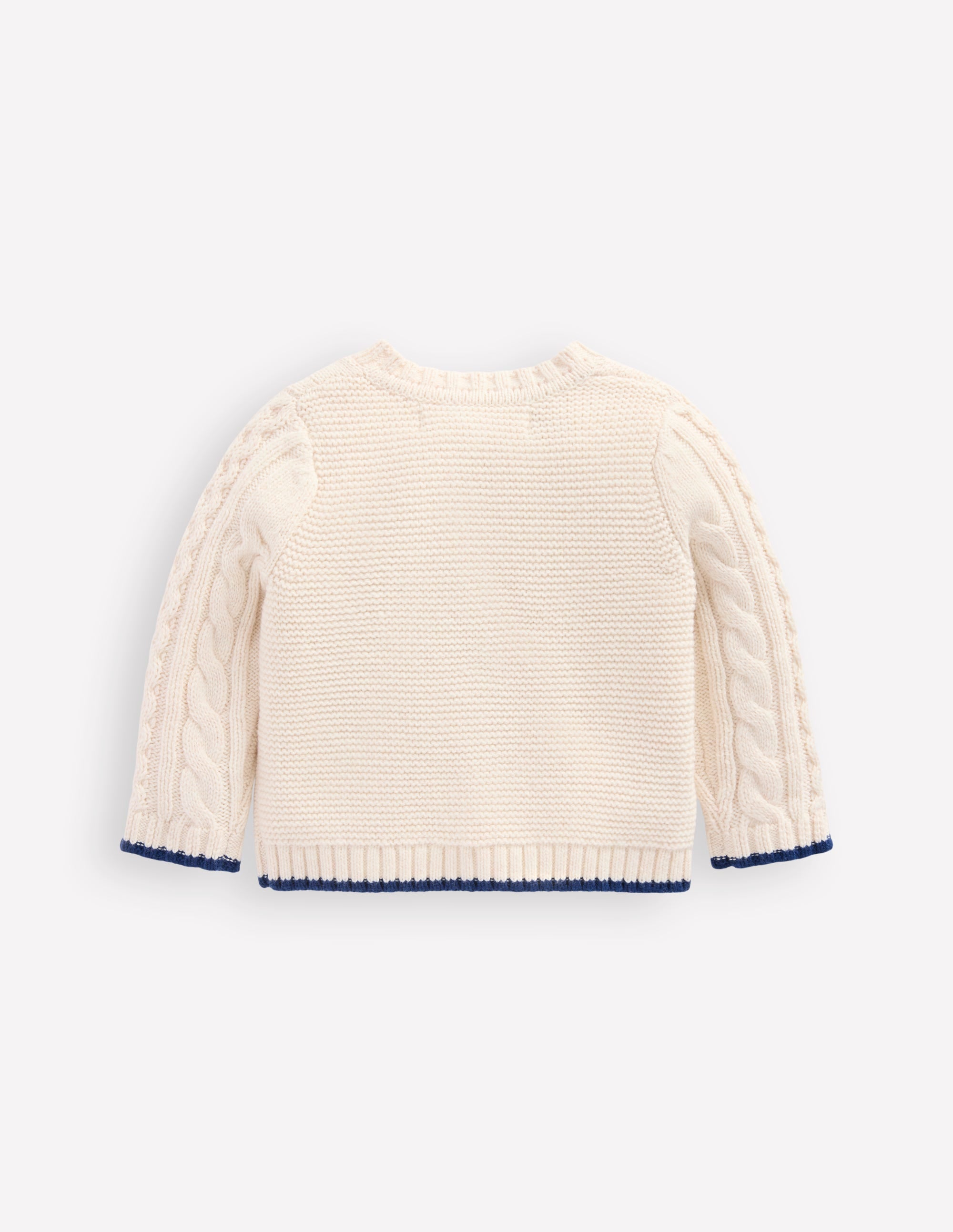 Klassische Strickjacke mit Zopfmuster-Anenome - Image 2