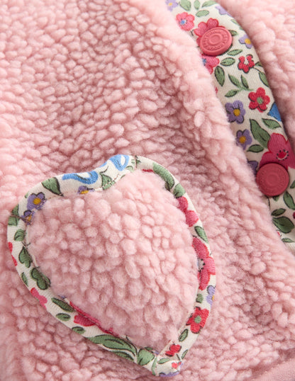 Teddyfell-Fleecejacke für Mädchen-ROSA-3