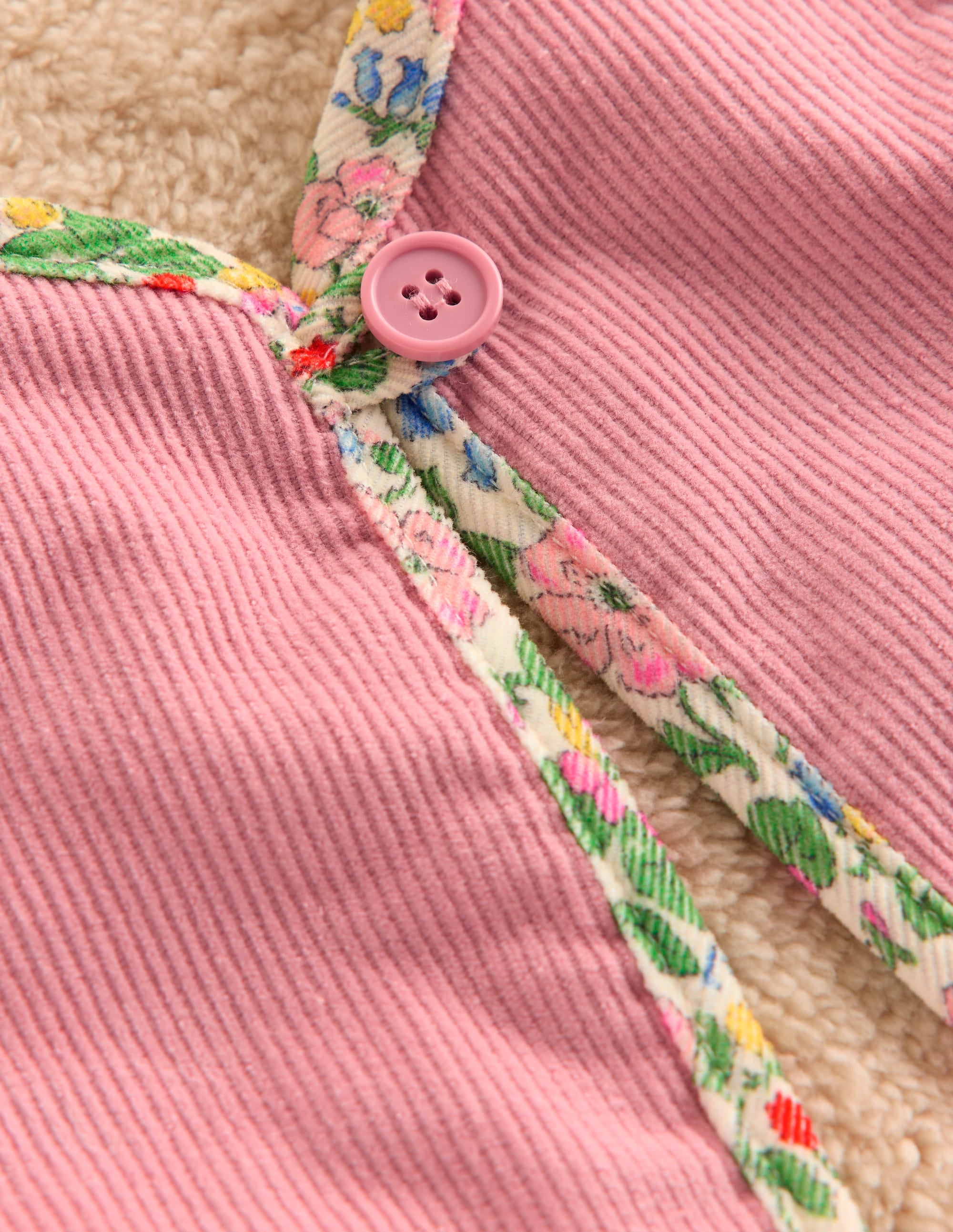 Veste sans manches brodée réversible-Zephyr/lait de coco - Image 3