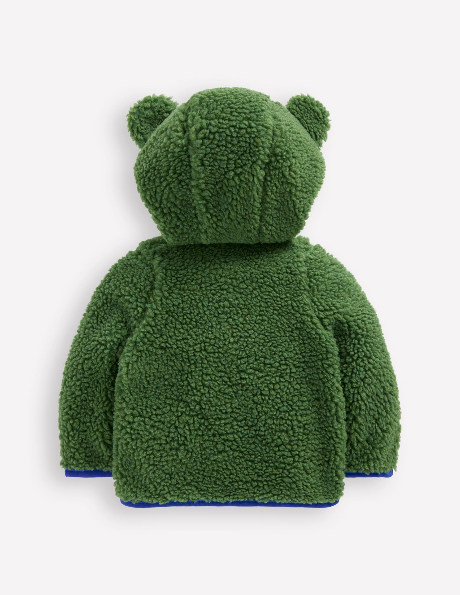 Teddyfell-Fleecejacke für Jungen-Brokkoligrün Frosch-2