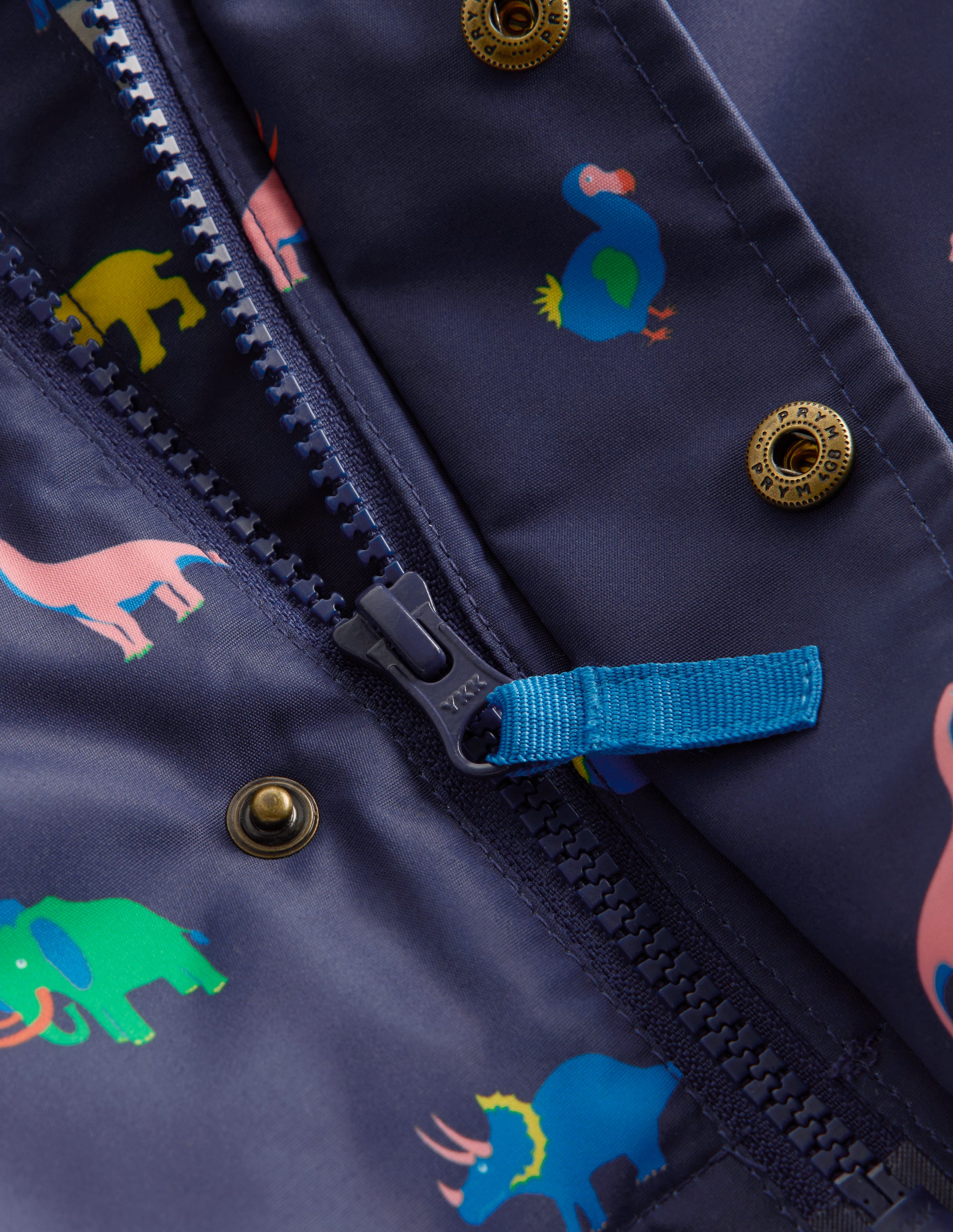 3-in-1 Shower Resistant Coat-Navy Prehistoric Print - Image 3