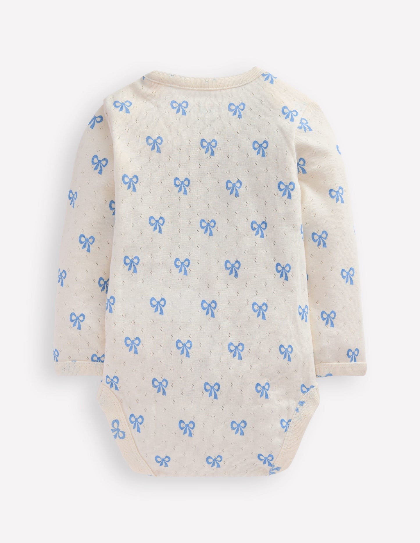 3 Pack Pointelle Bodies-Soft Ivory Tiny Bows