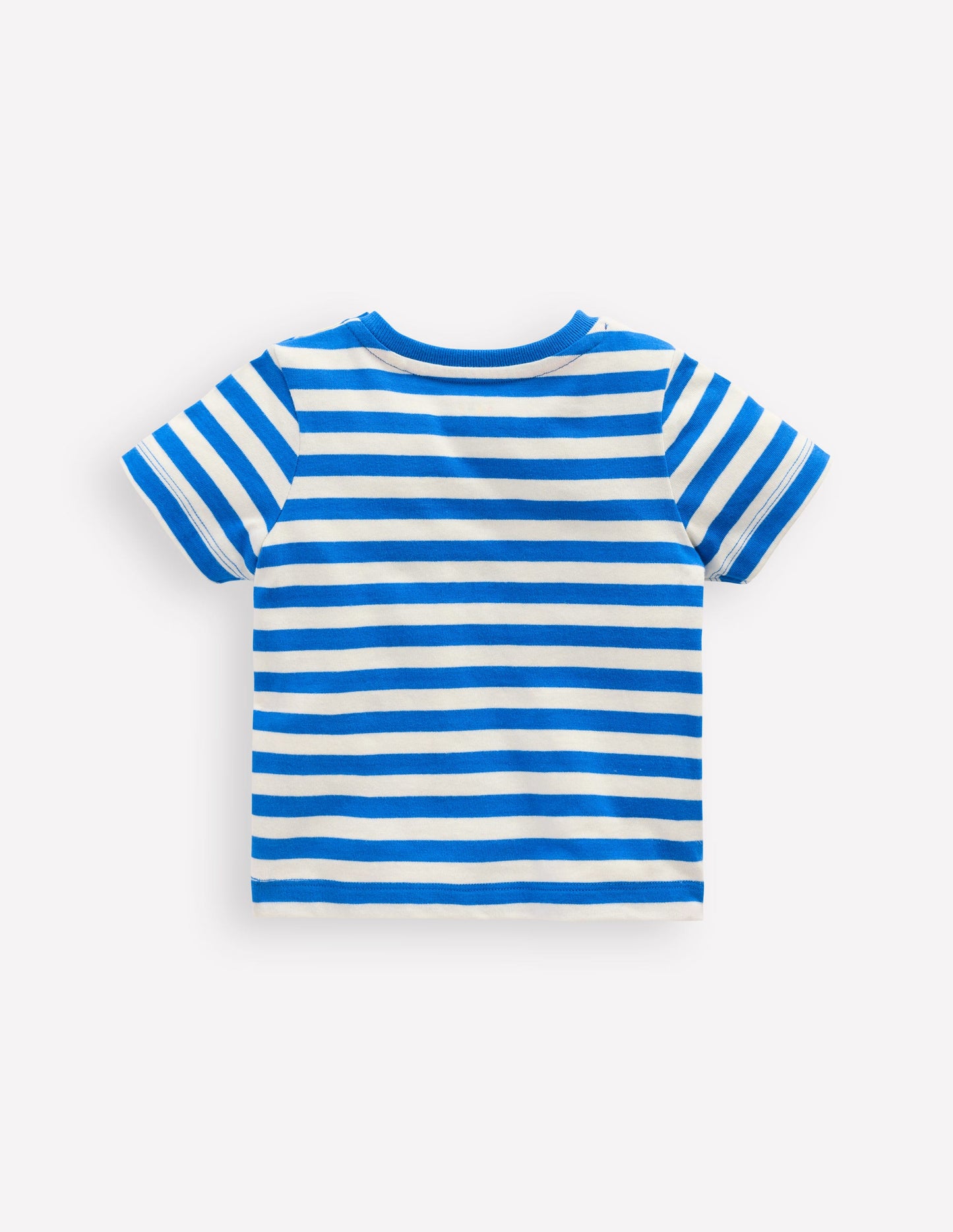 T-Shirt mit Logo-Blau Streifen Obst