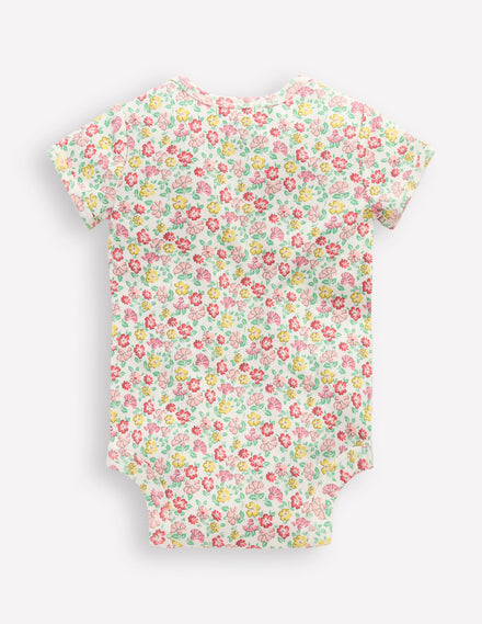 Bodys mit Blumenmuster im 3er-Pack-Bunt Blumenbeet Set