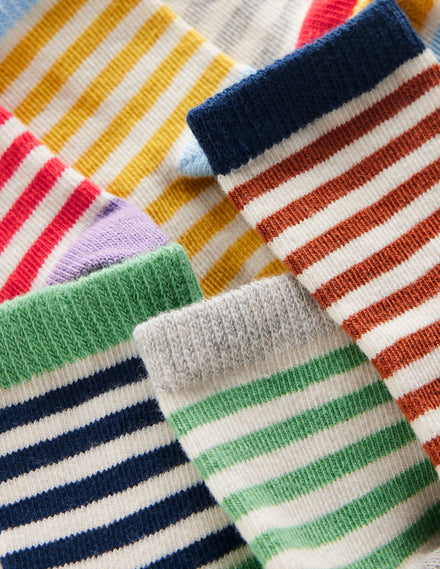 Socken im 7er-Pack (Baby/Jungen)-Gestreift