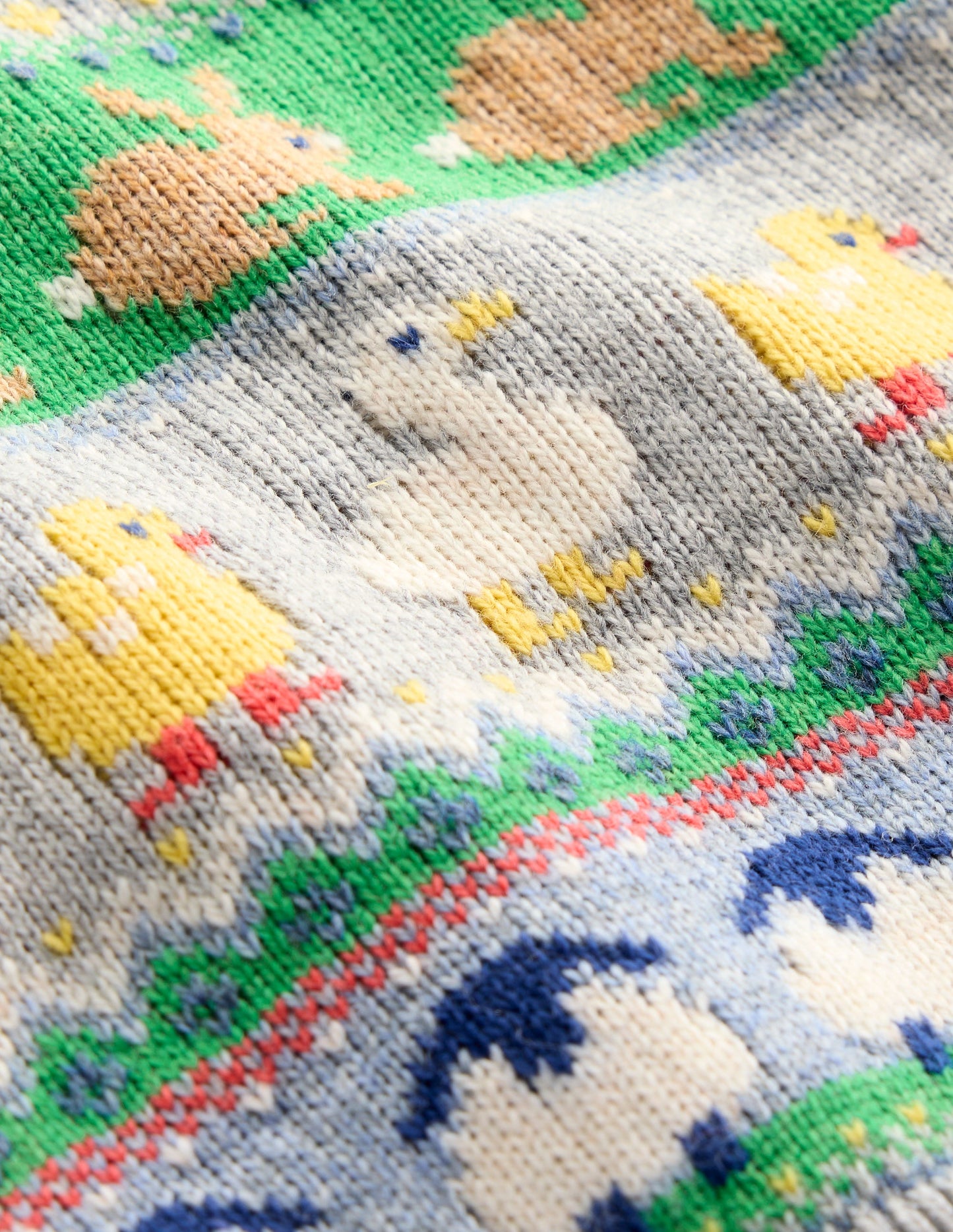 Fair-Isle-Pullover-Bunt Ostern Fair-Isle