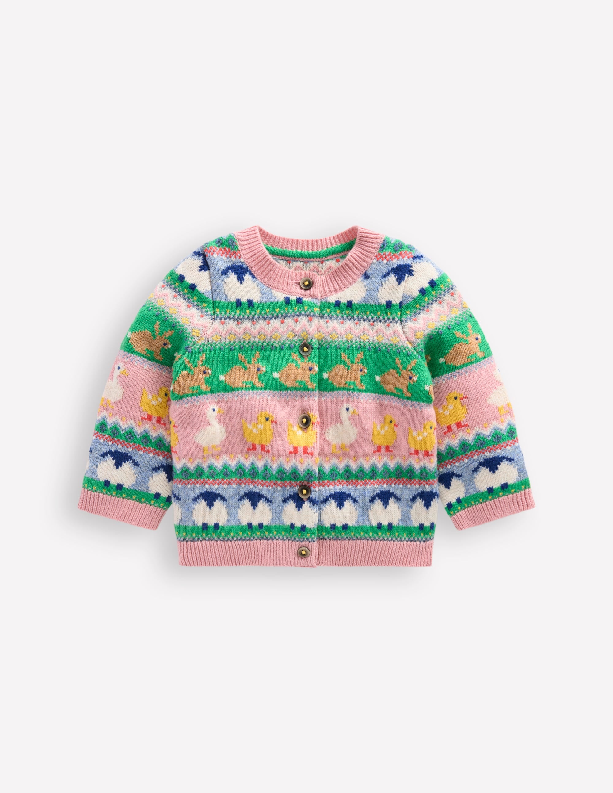 Cardigan Edie à motif jacquard-Motif jacquard Pâques multi - Image 1