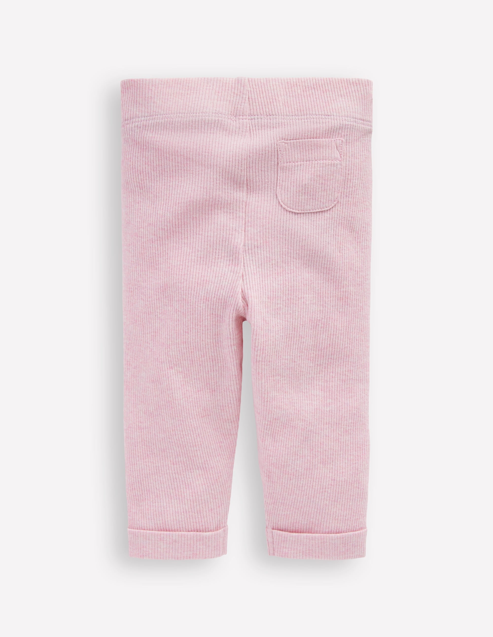 Ribbed Marl Leggings-Vintage Mauve Marl - Image 2