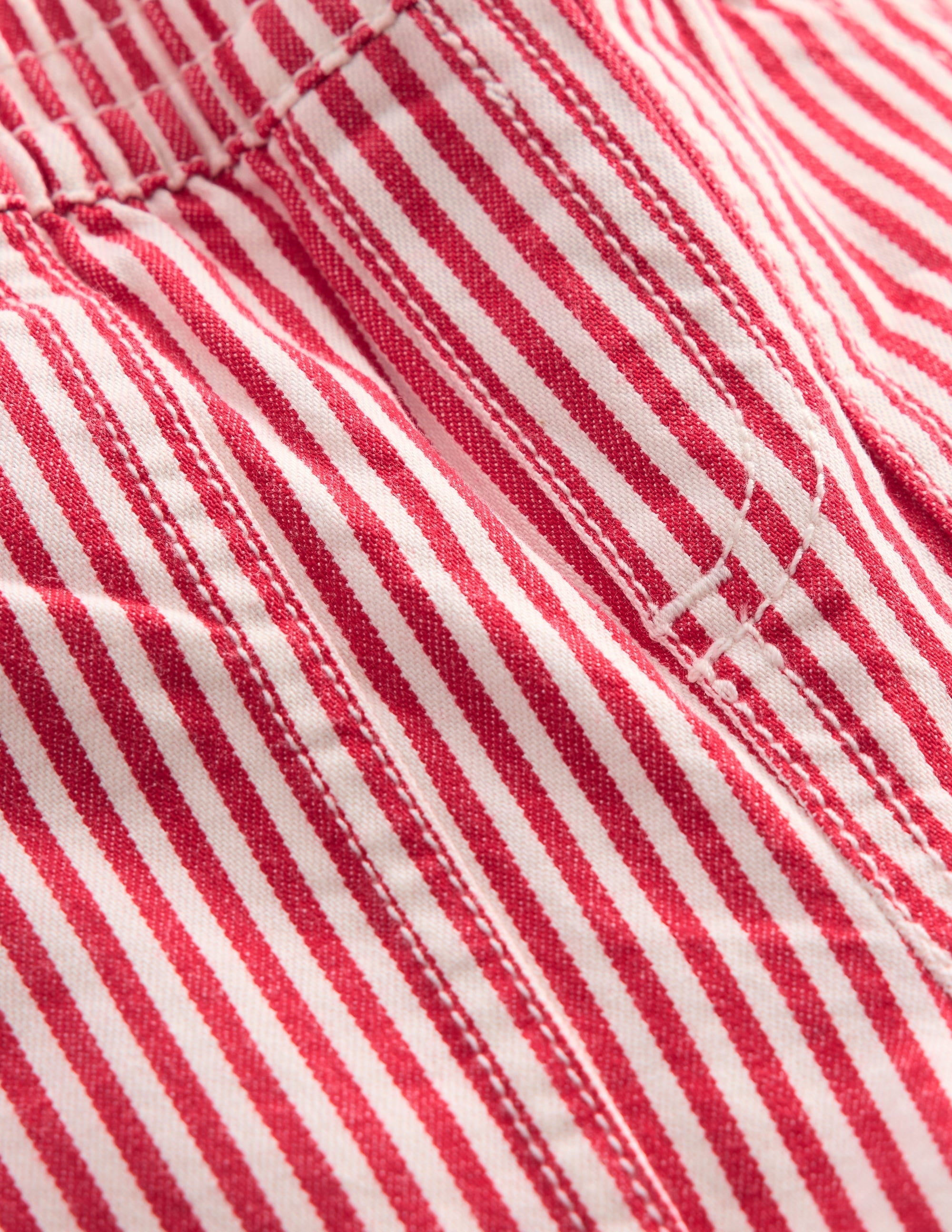 Woven Pull Ons-Soft Ivory/Poppy Red - Image 3