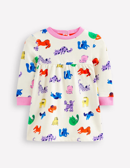 Robe-sweat-Animaux arc-en-ciel