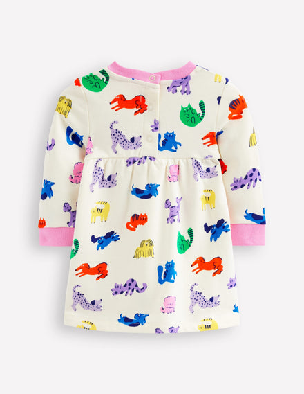 Robe-sweat-Animaux arc-en-ciel