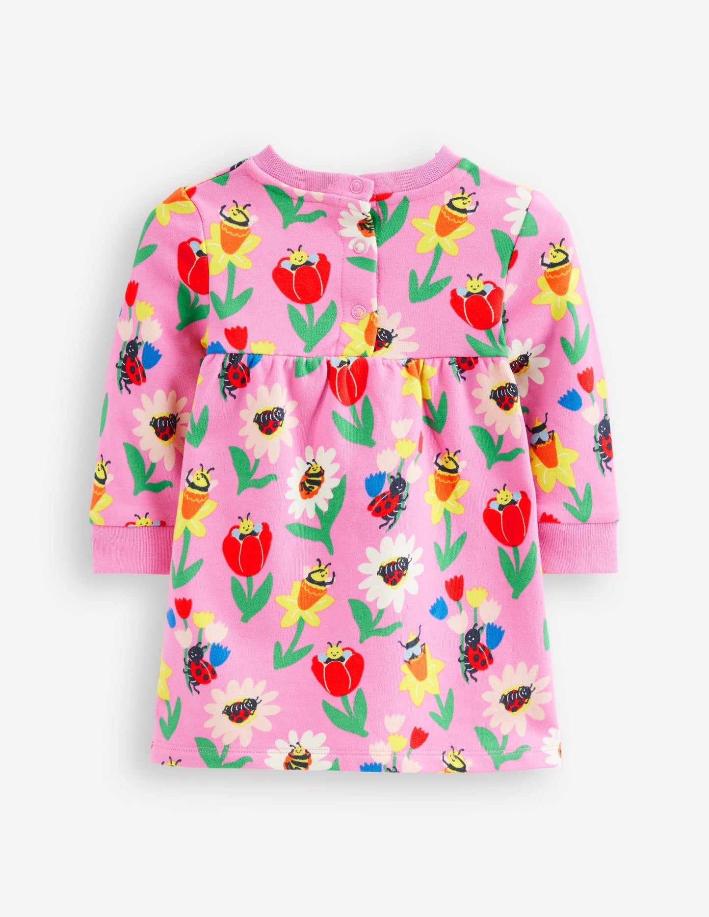 Sweatshirt-Kleid-Fliederzucker Frühlingsgarten