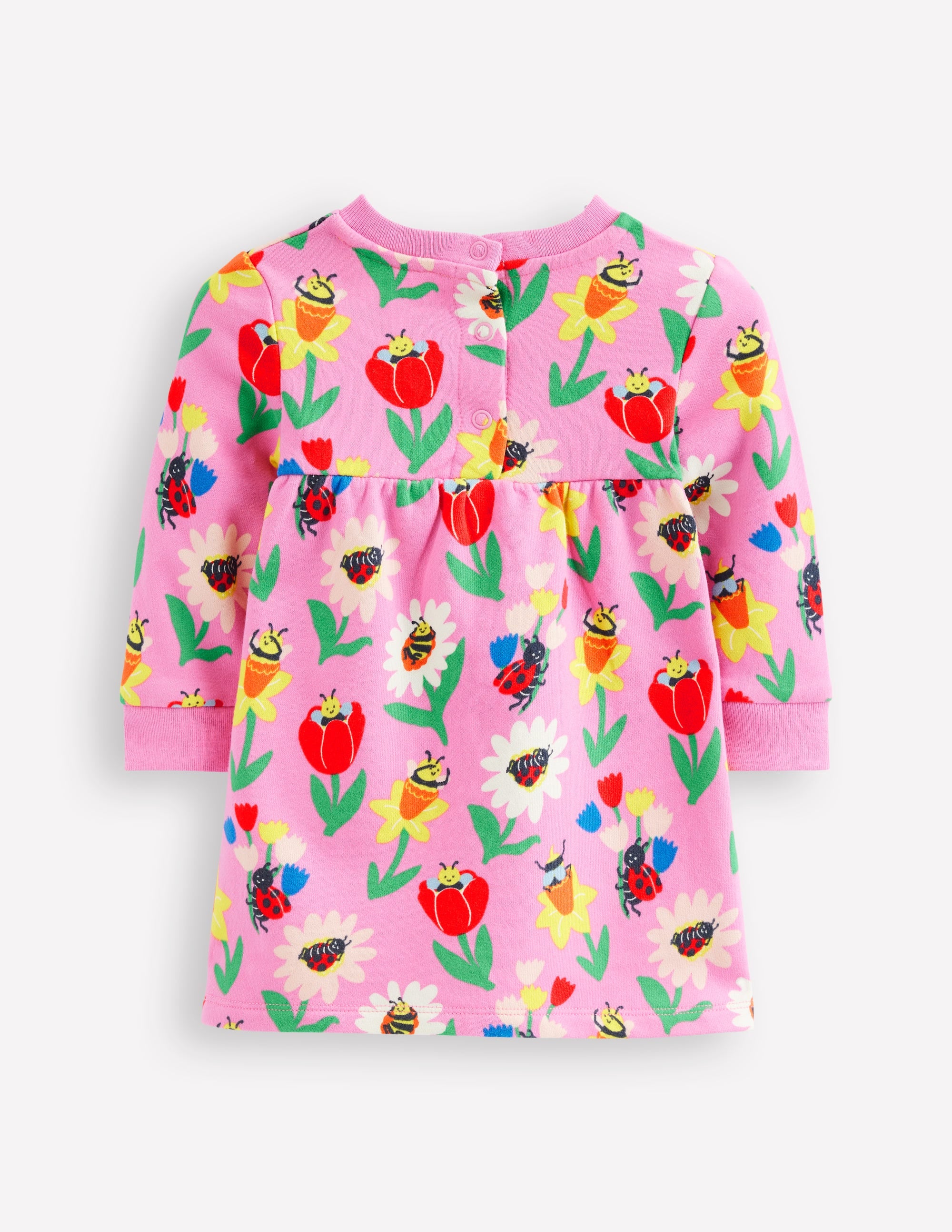 Sweatshirt Dress-Sugared Lilac Spring Garden - Image 2