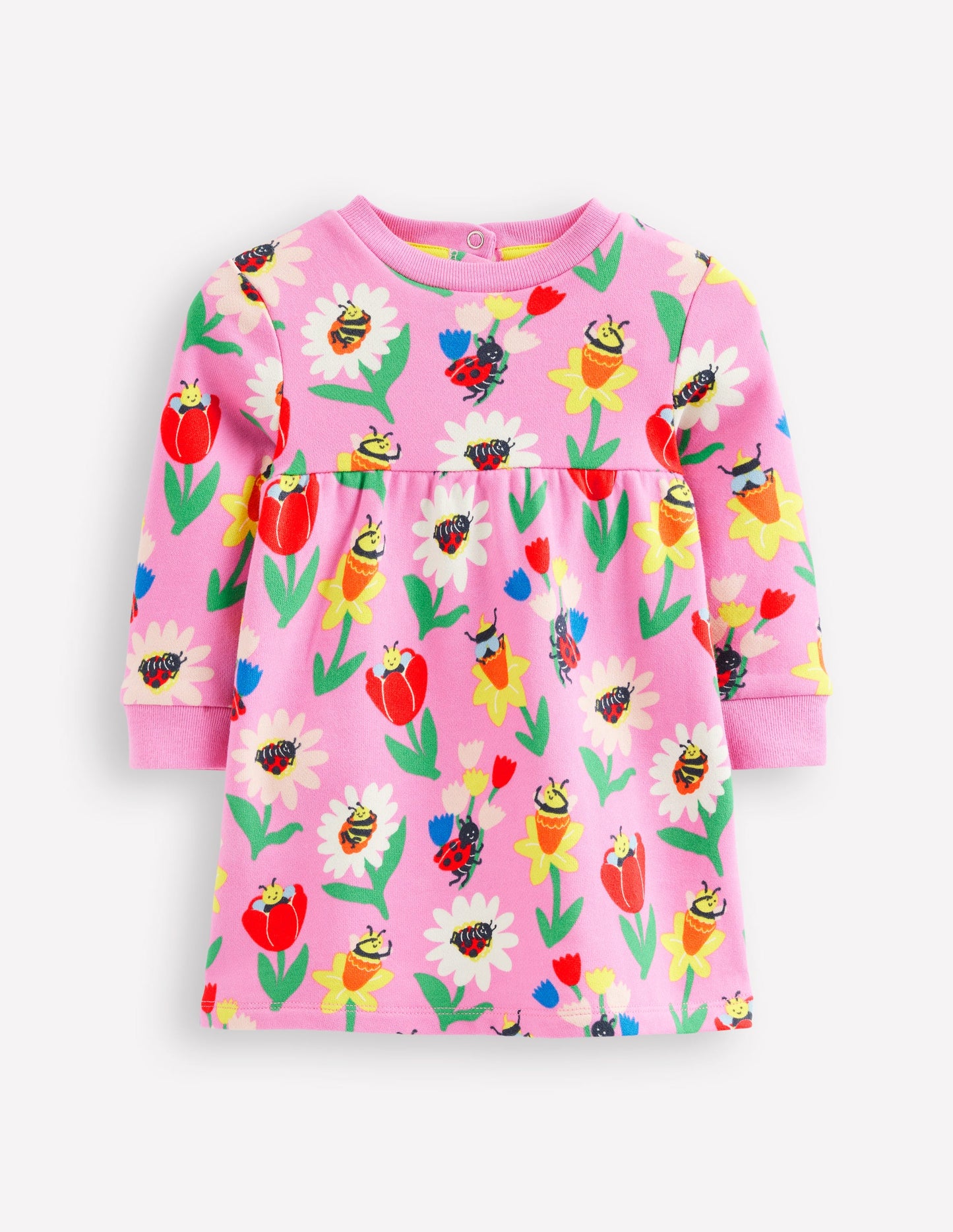 Sweatshirt-Kleid-Fliederzucker Frühlingsgarten