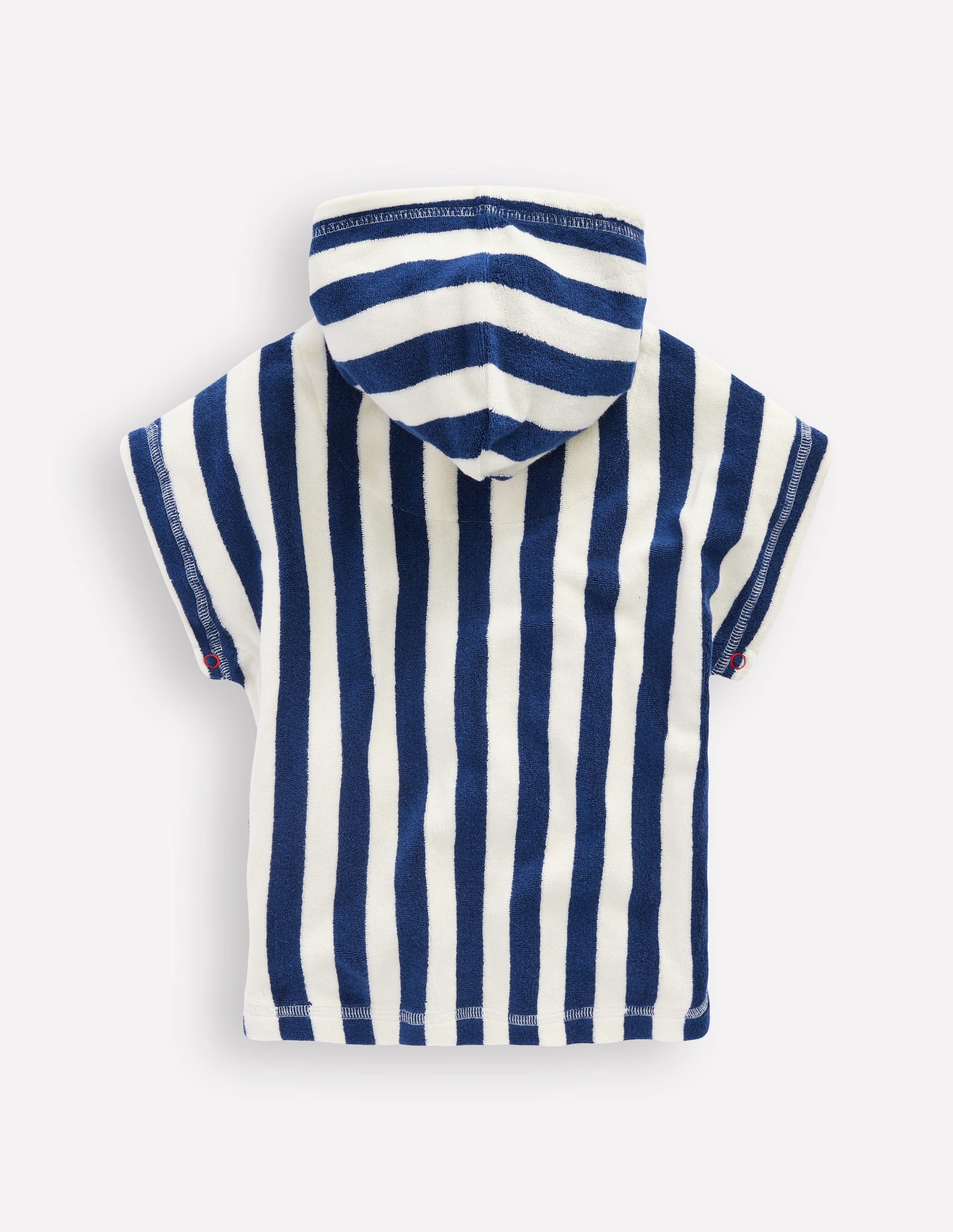 Poncho fantaisie en éponge-Mouettes bleu saphir - Image 2