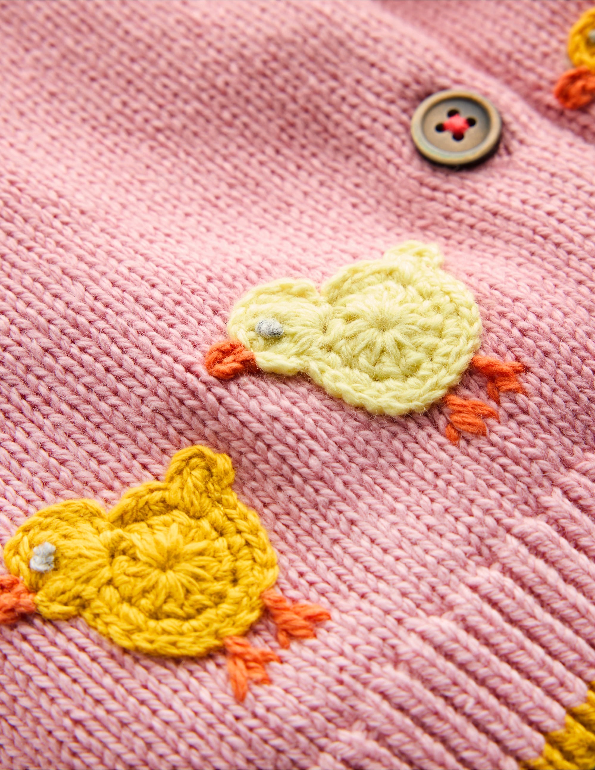 Gilet à logo fun-Poussins rose vintage - Image 3