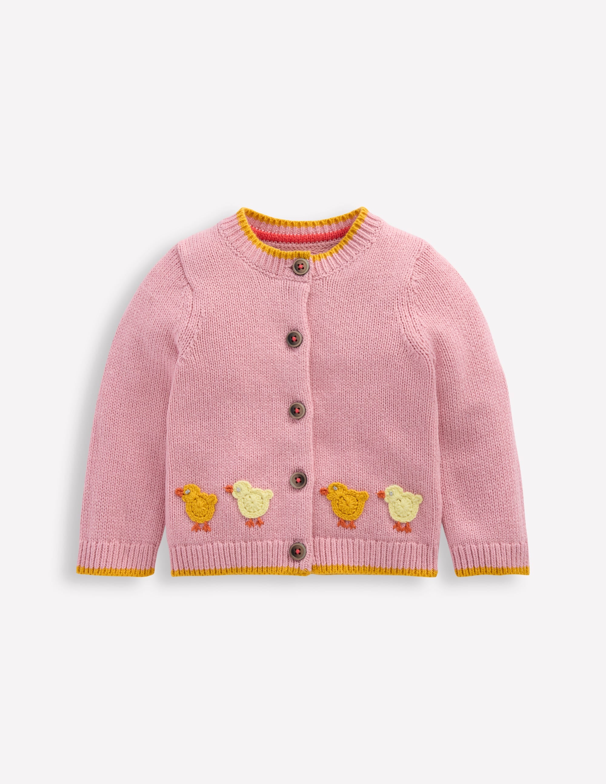 Gilet à logo fun-Poussins rose vintage - Image 1