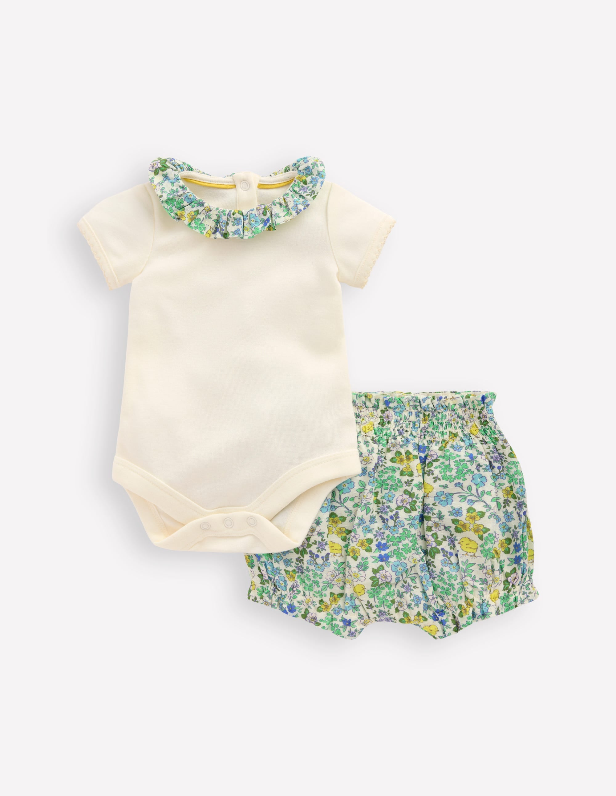 Nostalgisches Spielset-Bunt Küken Blumenmuster - Image 1