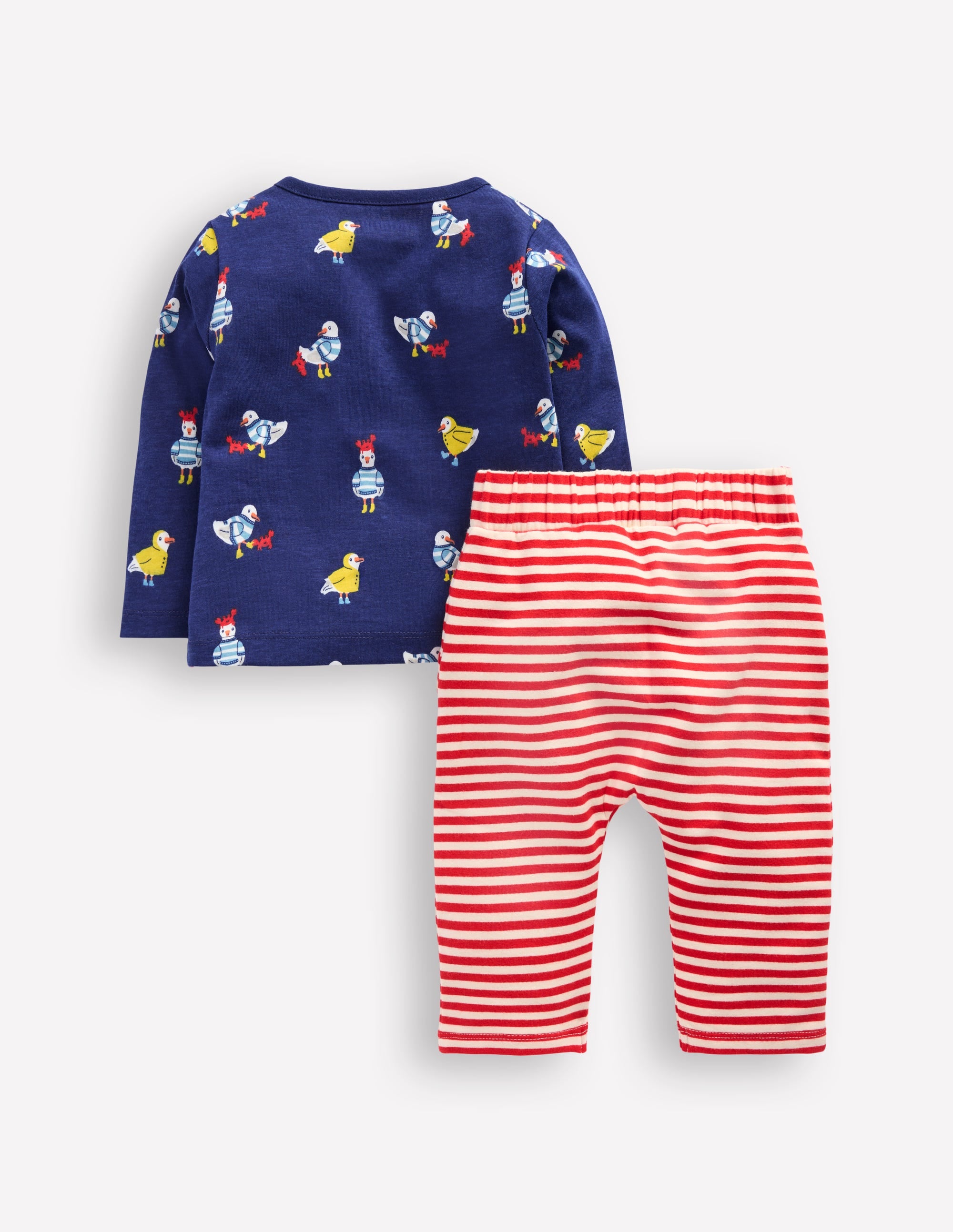 Ensemble imprimé en jersey-Mouettes bleu tribord - Image 2