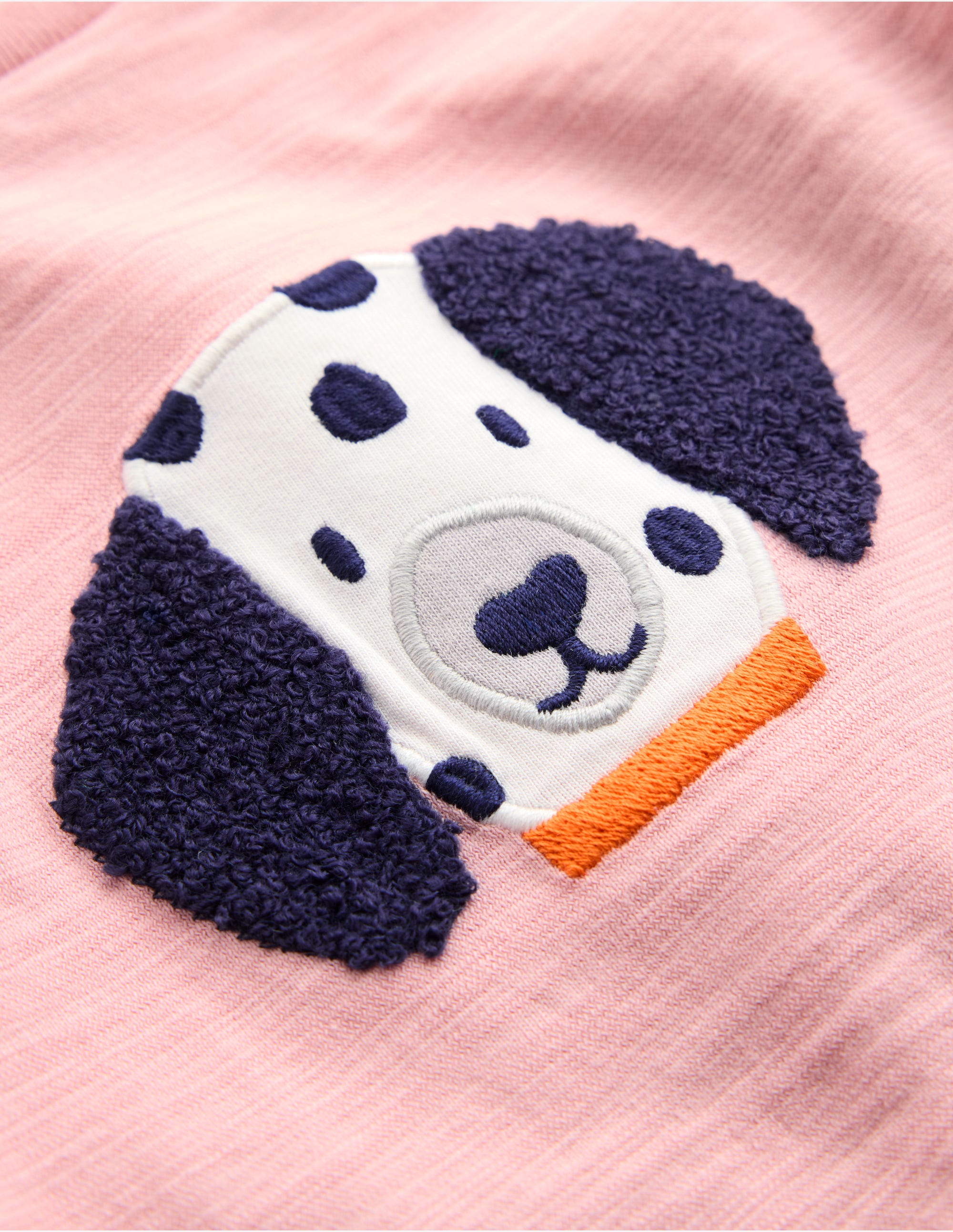 T-shirt à logo en bouclé-Rose vintage - Image 3