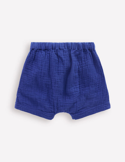 Short tissé garçon-Aristocratic Blue/ Ivory Stripe