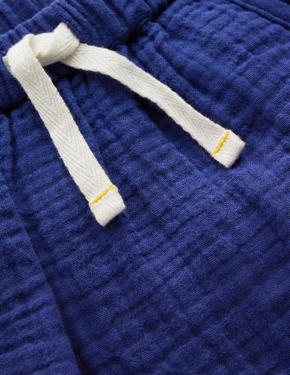 Short tissé garçon-Aristocratic Blue/ Ivory Stripe