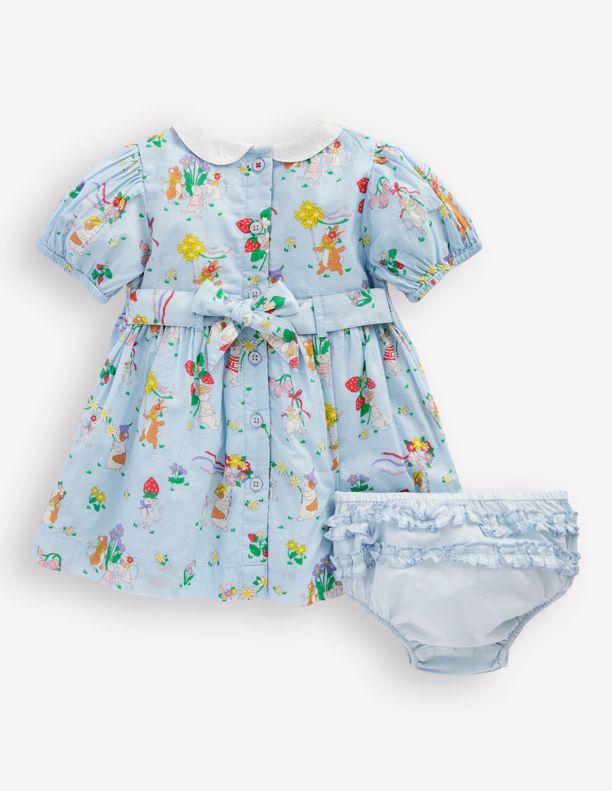 Robe traditionnelle à smocks-Motif May Day Niagara Mist - Image 2