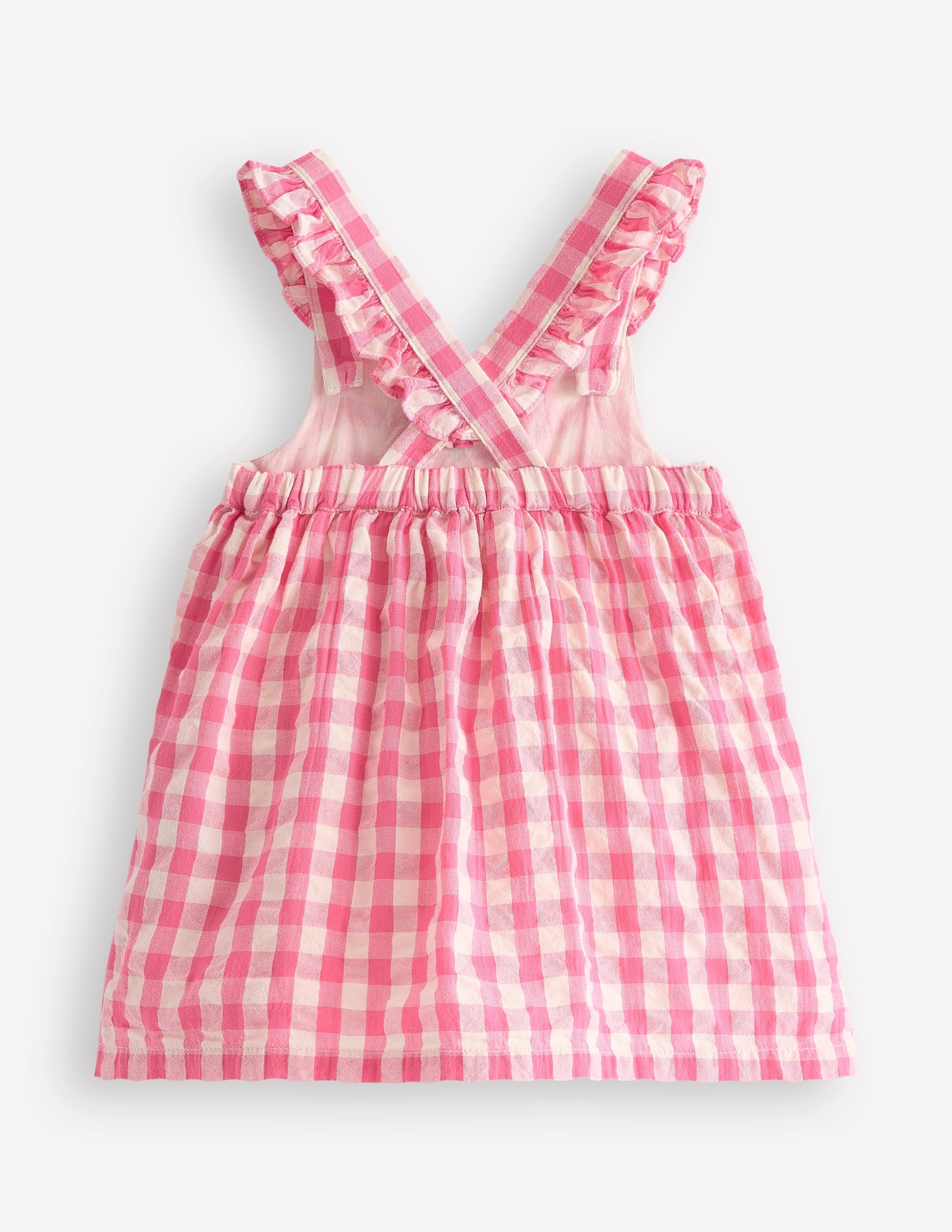 Robe chasuble d'antan-Vichy Rose - Image 2