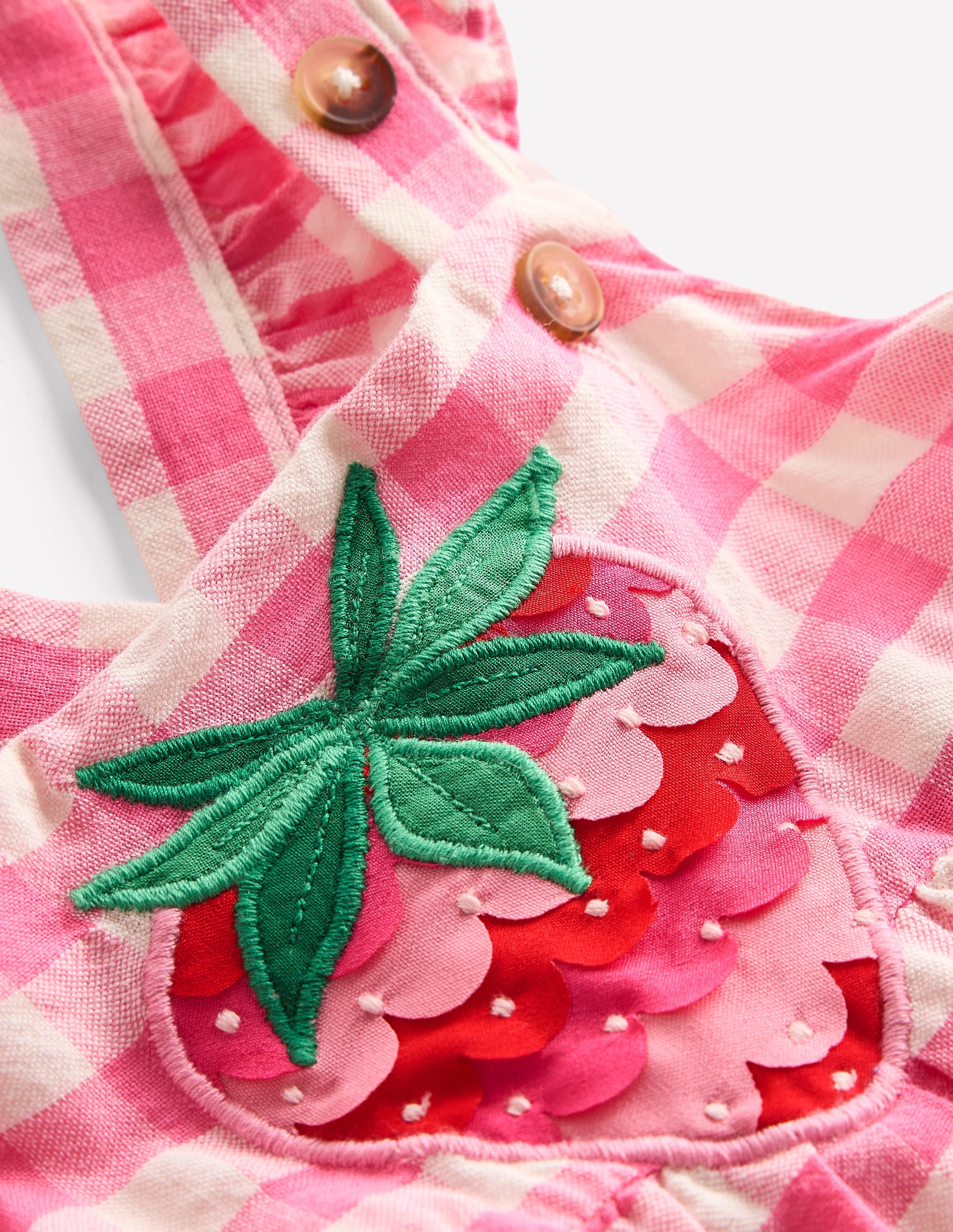 Robe chasuble d'antan-Vichy Rose - Image 3