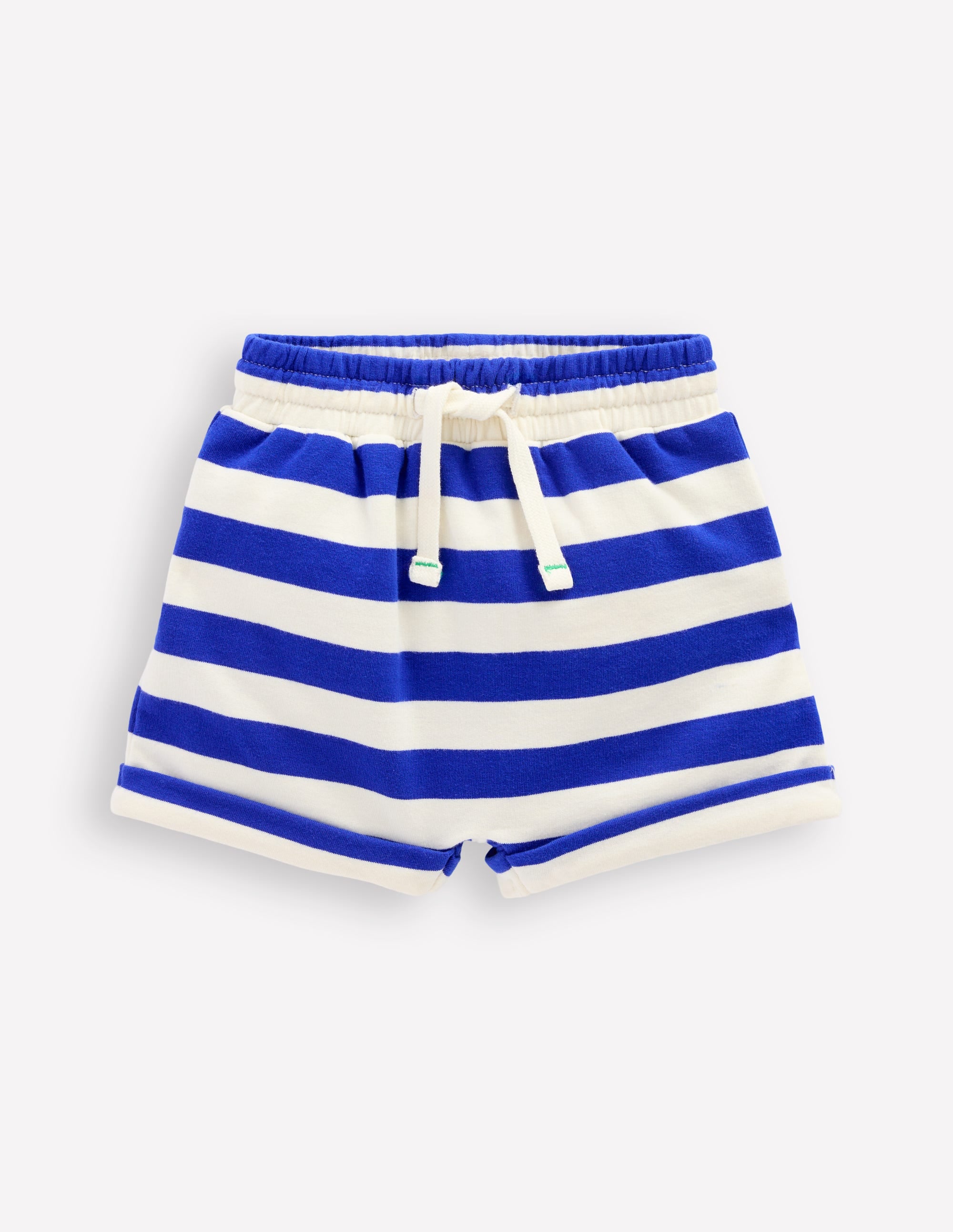 Short en jersey garçon-Bleu vif & ivoire doux - Image 1