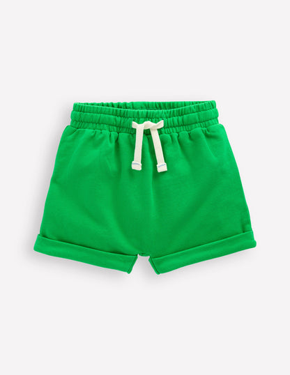 Boys Jersey Shorts-Sapling Green