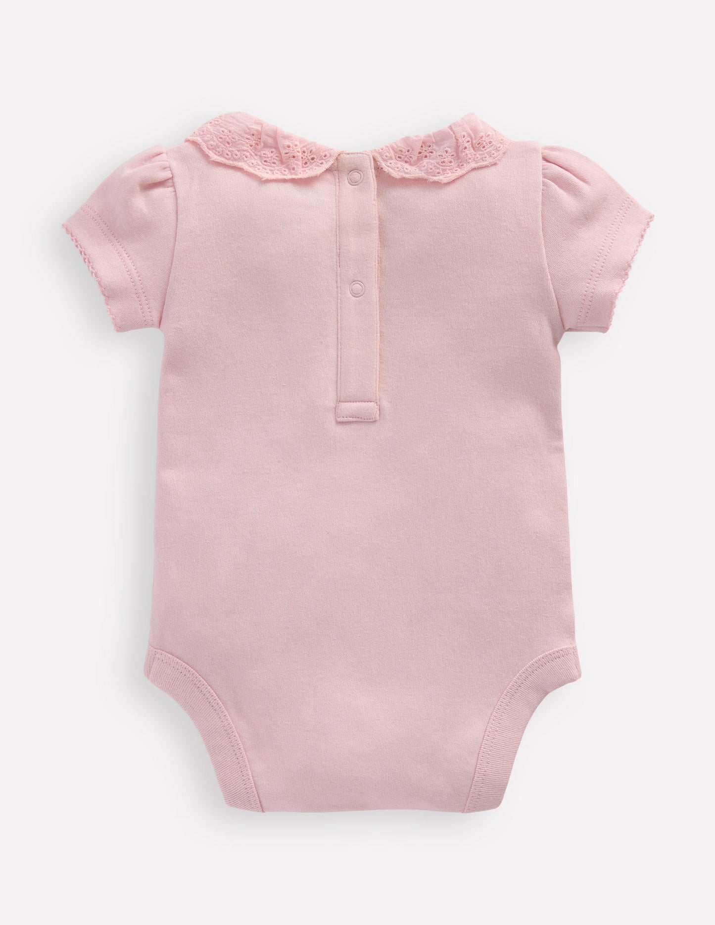 Broderie Collared Body-French Pink