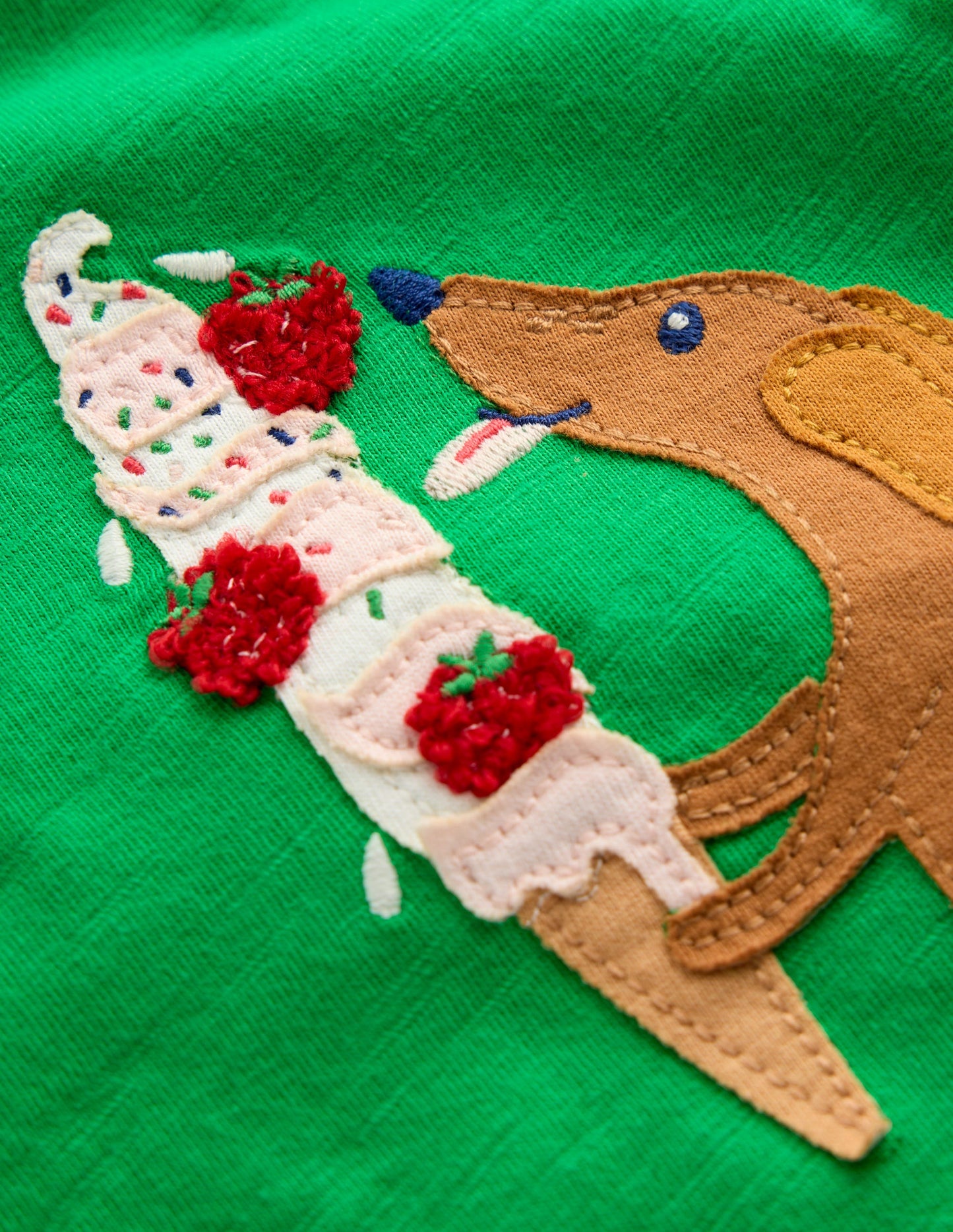 Fun Appliqué T-shirt-Sapling Green