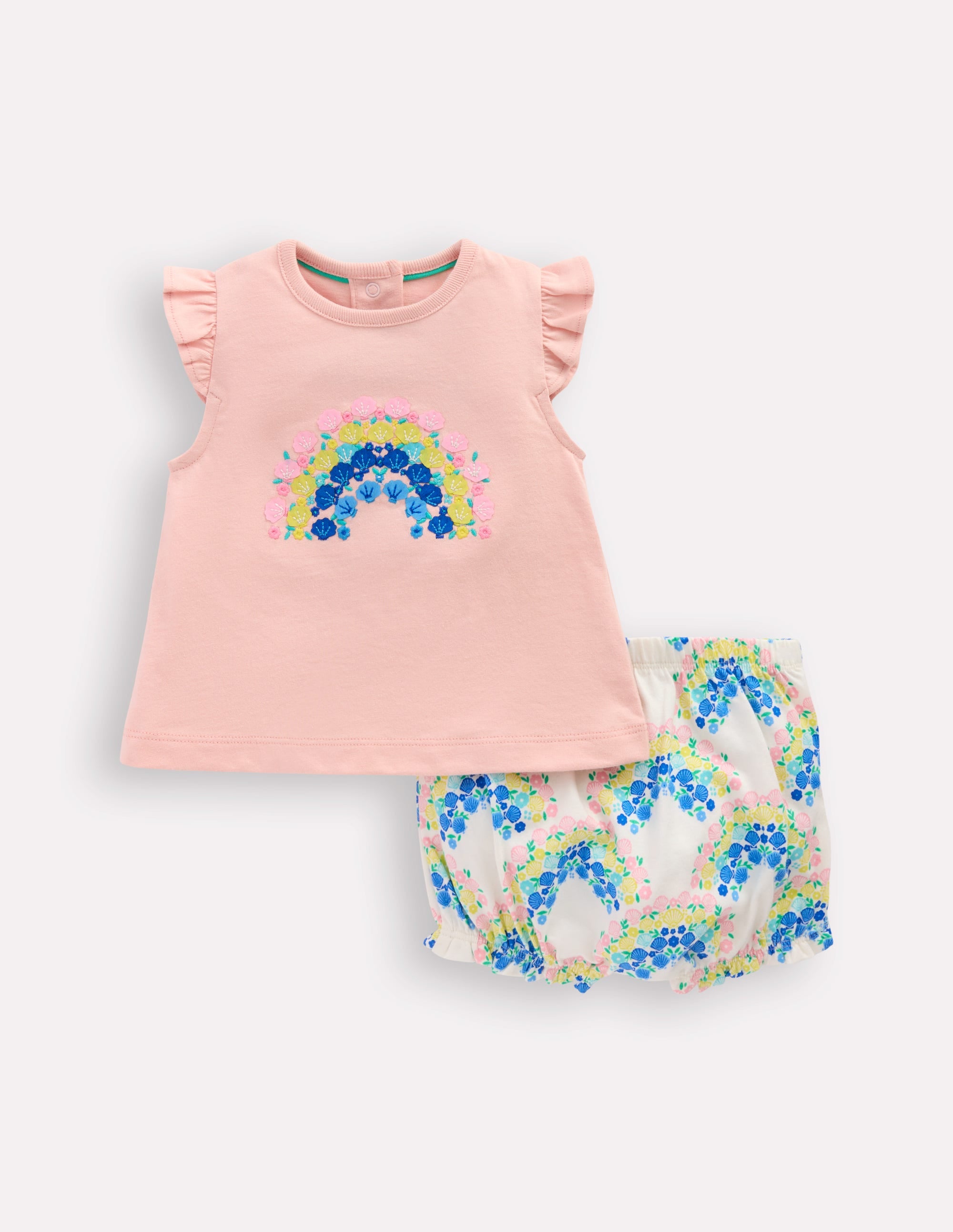 Jersey-Spielset mit Rüschen-Kokosnussmilch Regenbogen Muscheln - Image 1