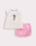 Jersey-Spielset mit Rüschen-Prisma-Rosa und Kokosnussmilch